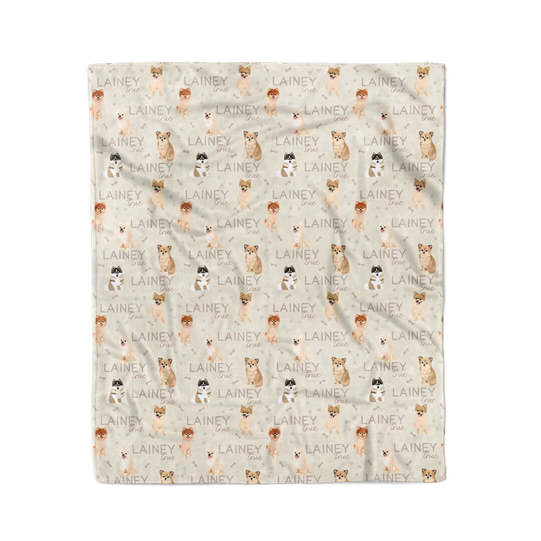 Personalized Kids Blanket | Pomeranian - Image 2