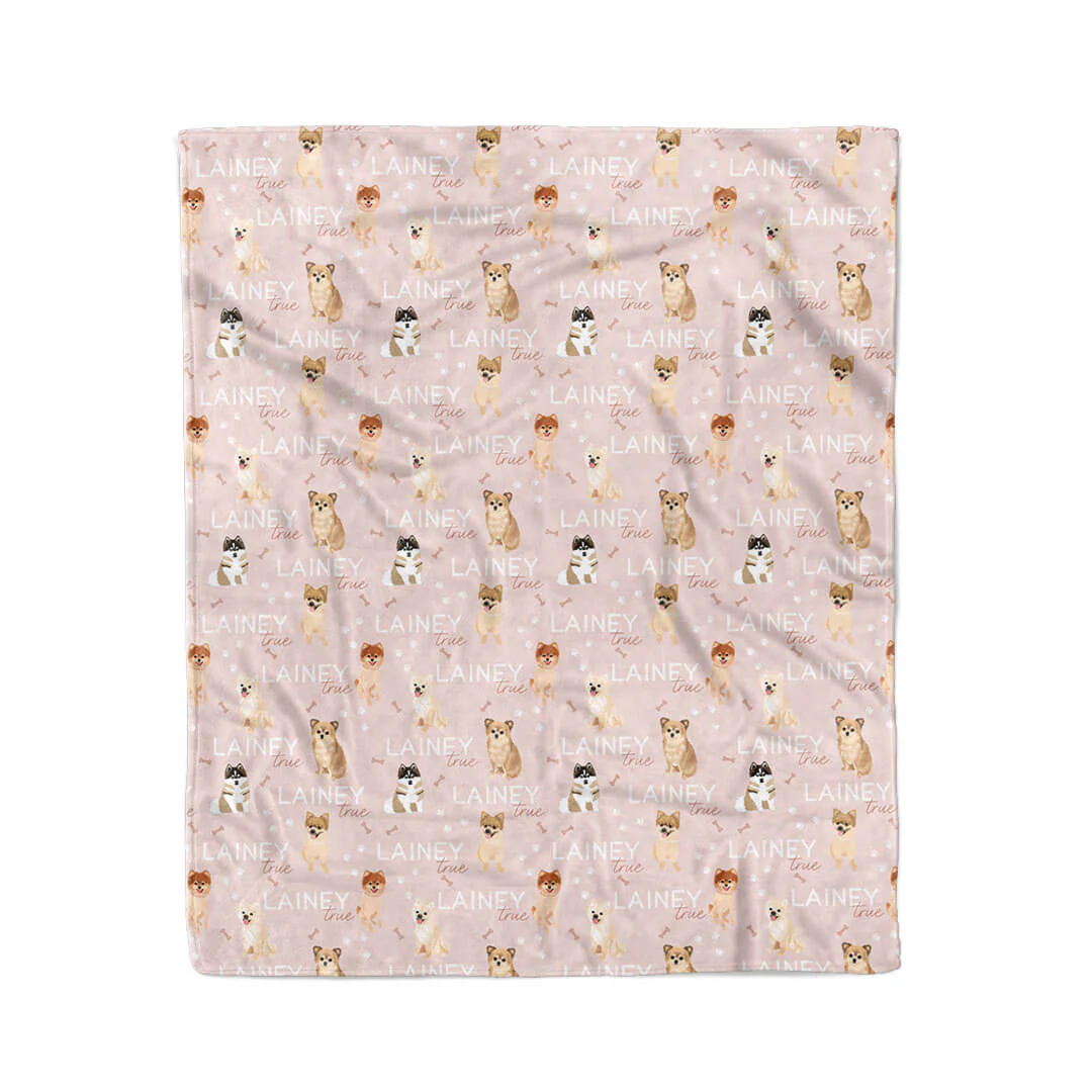 Personalized Kids Blanket | Pomeranian - Image 4