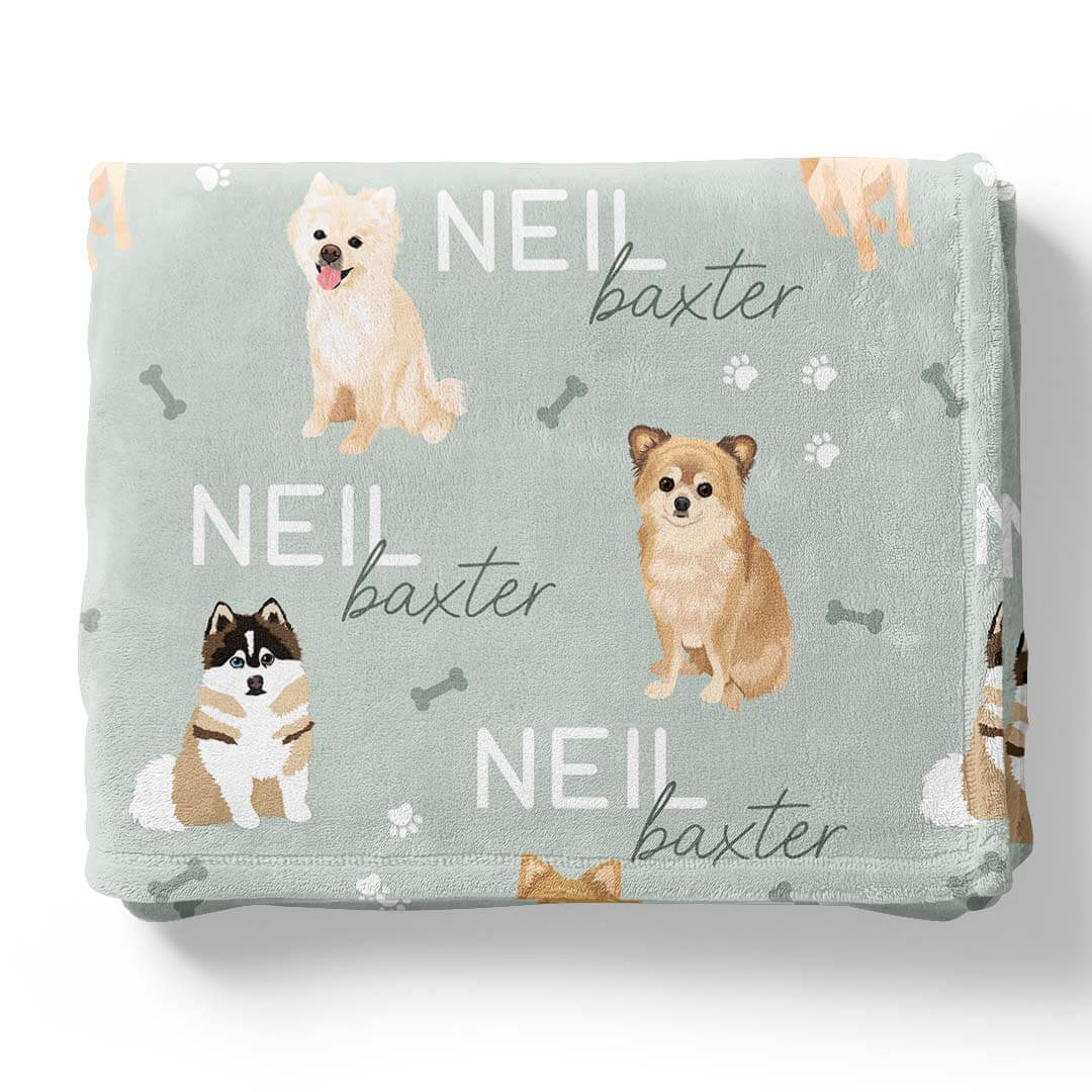 Personalized Kids Blanket | Pomeranian - Image 7