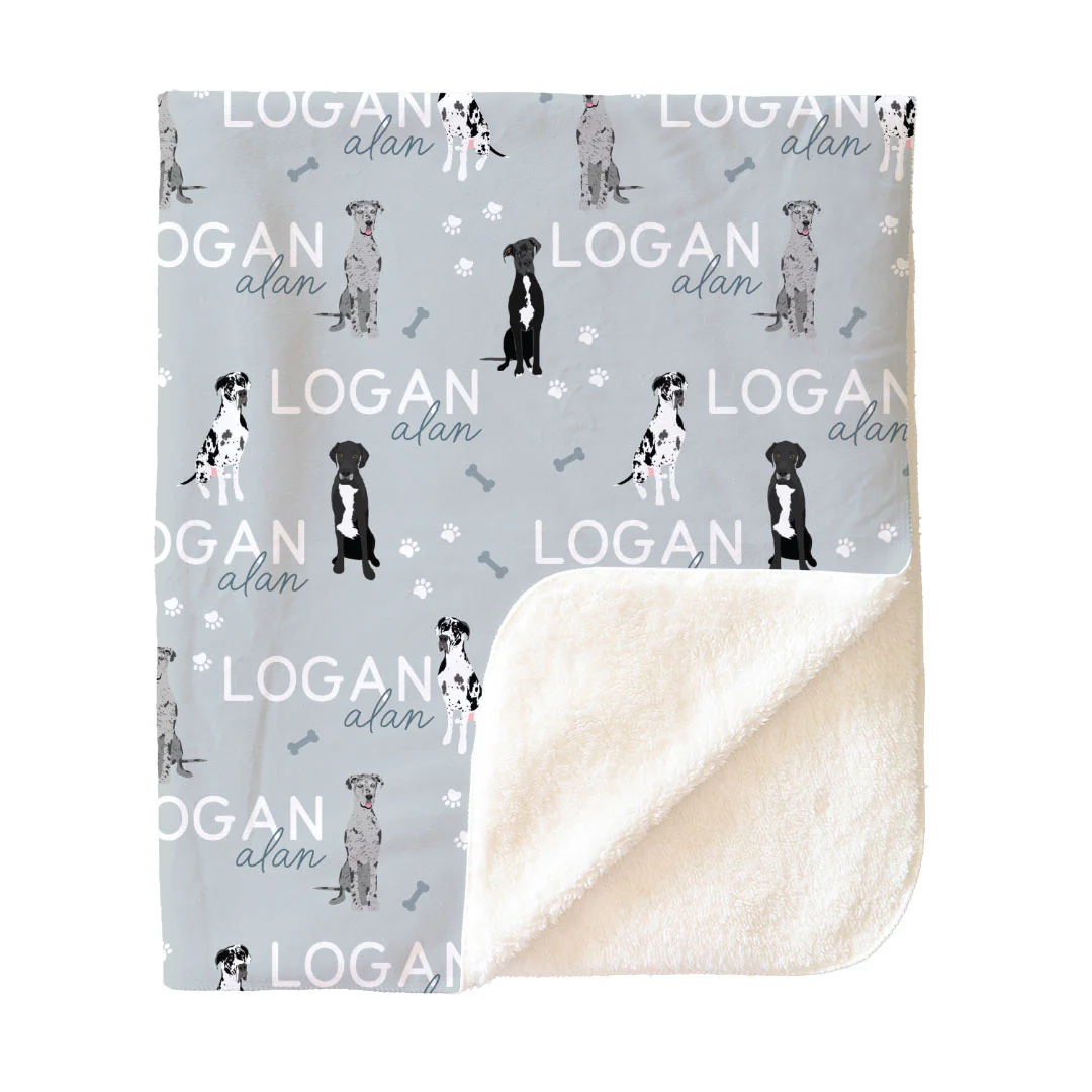 Personalized Kids Blankets | Dog Breeds - Image 193