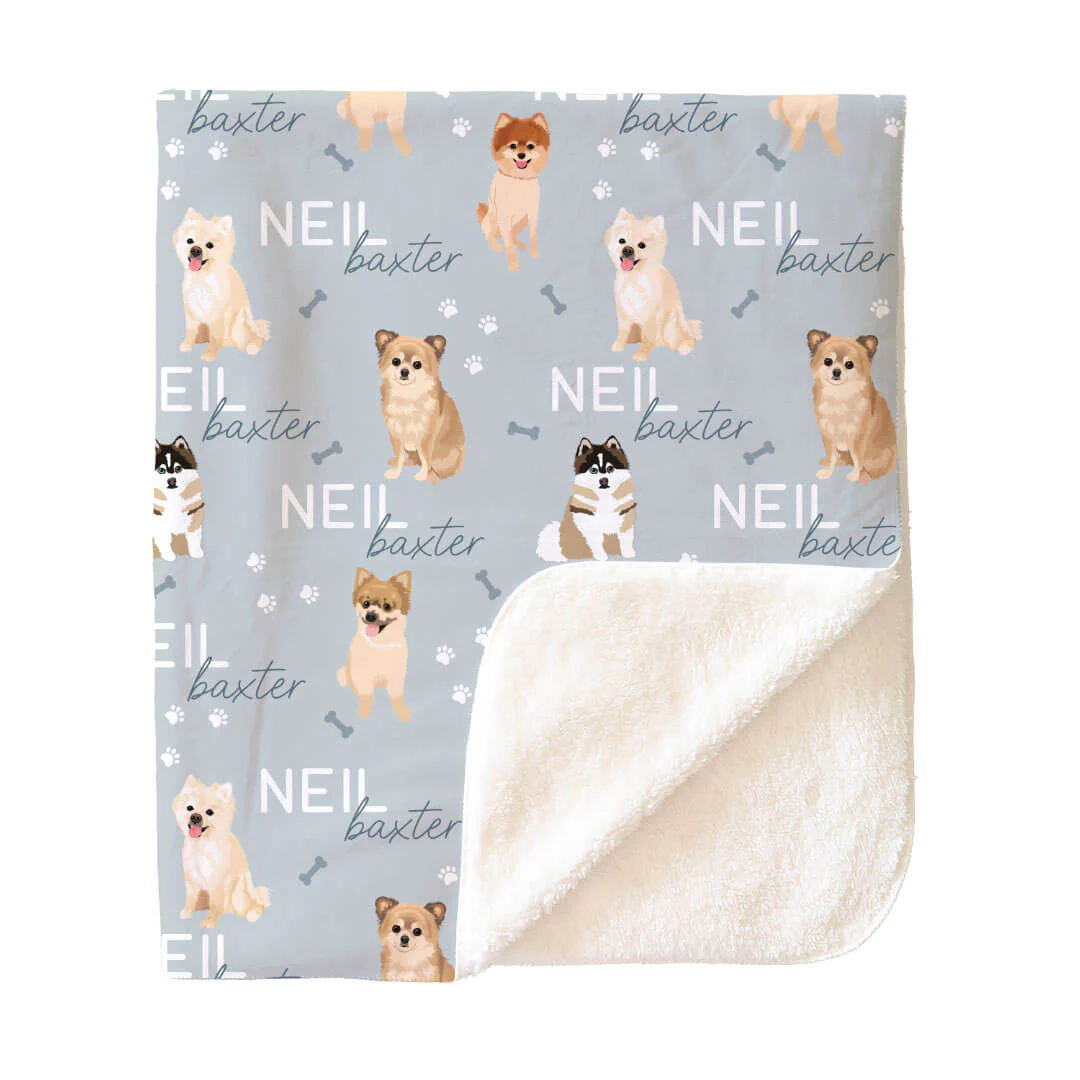 Personalized Kids Blankets | Dog Breeds - Image 195