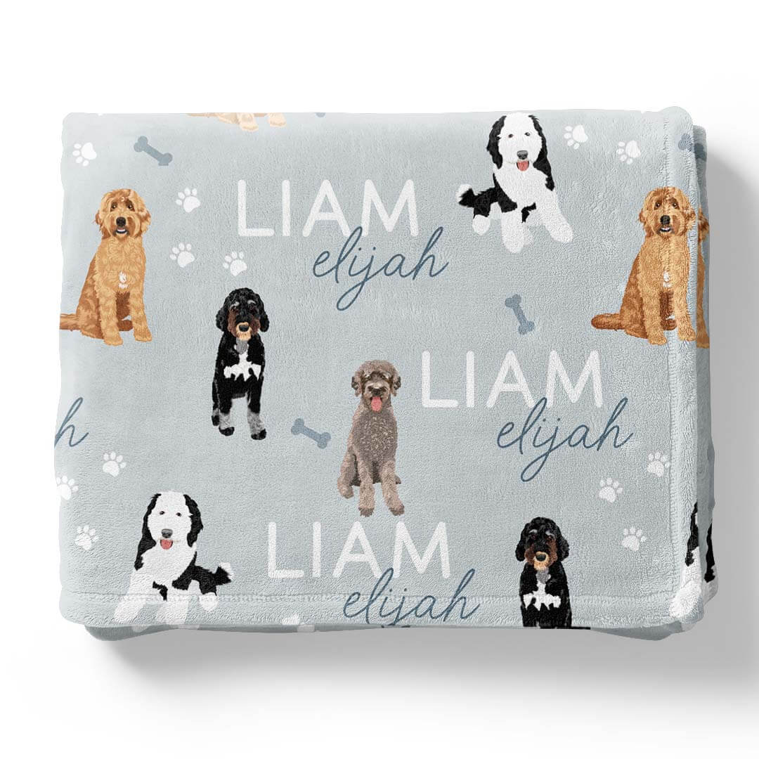 Personalized Kids Blankets | Dog Breeds - Image 35