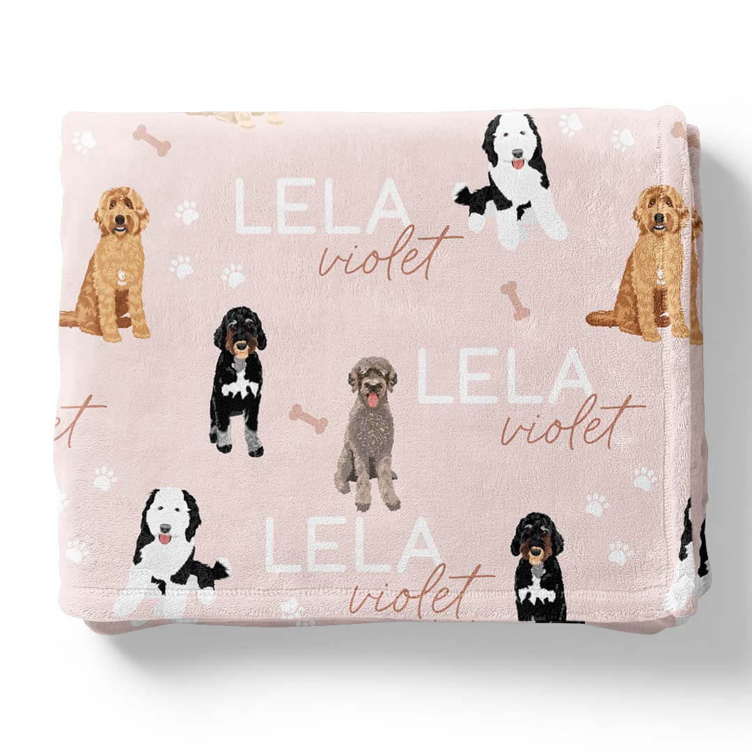 Personalized Kids Blankets | Dog Breeds - Image 36