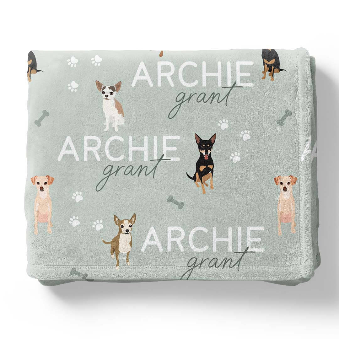 Personalized Kids Blankets | Dog Breeds - Image 42
