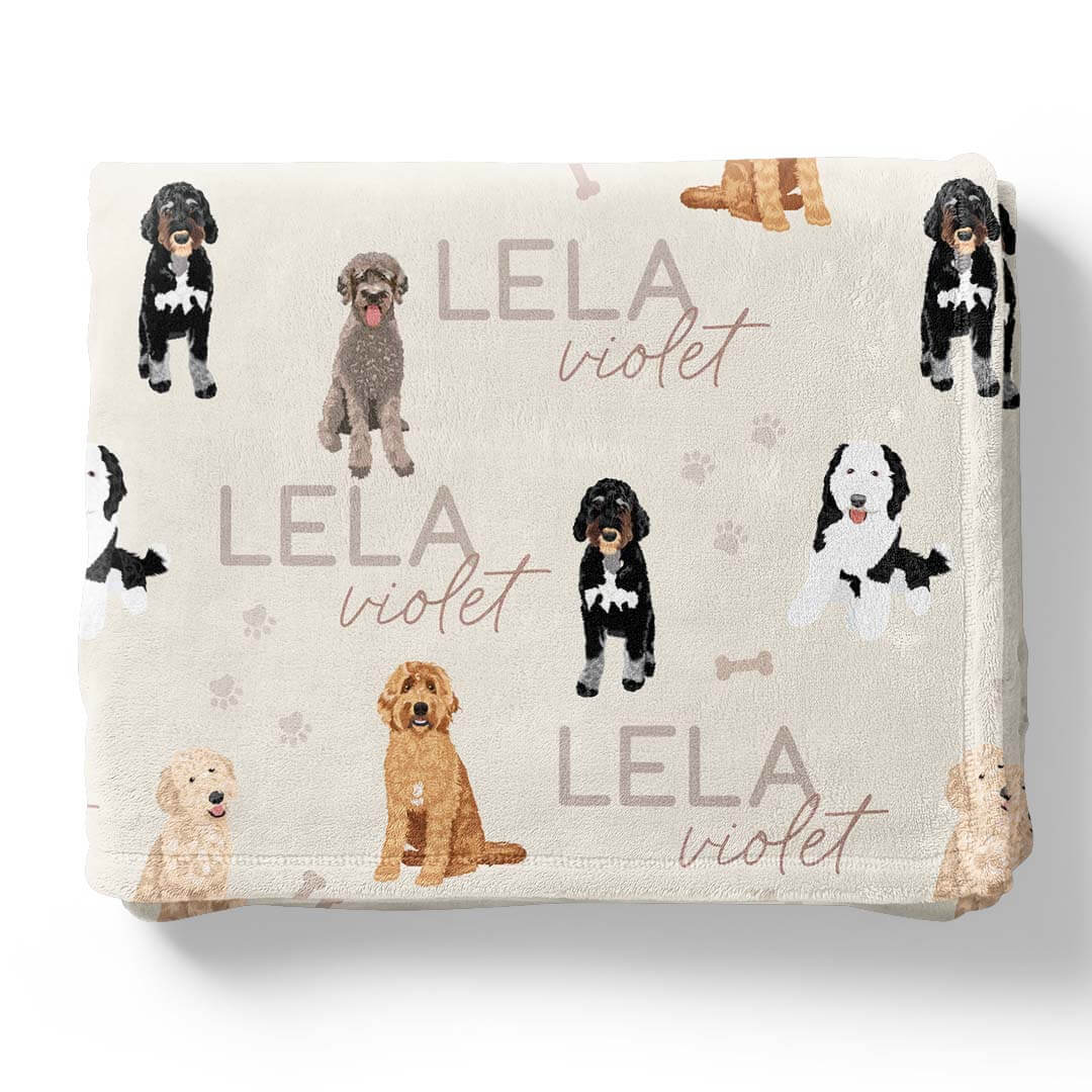 Personalized Kids Blankets | Dog Breeds - Image 49