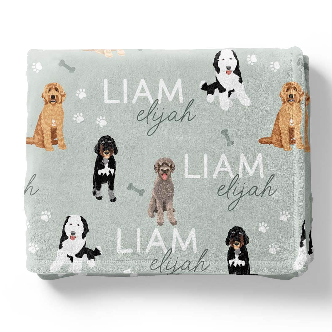 Personalized Kids Blankets | Dog Breeds - Image 55