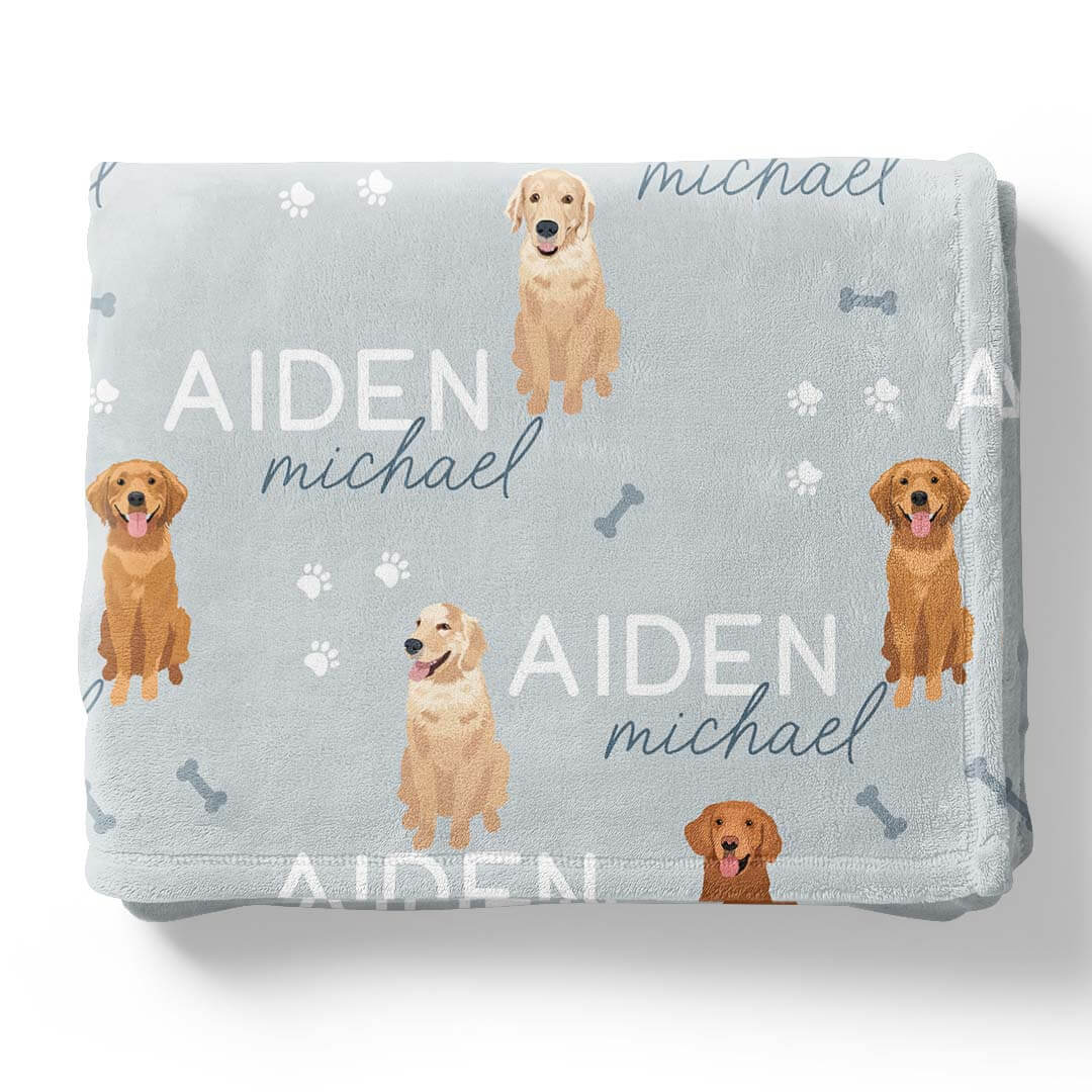 Personalized Kids Blankets | Dog Breeds - Image 61