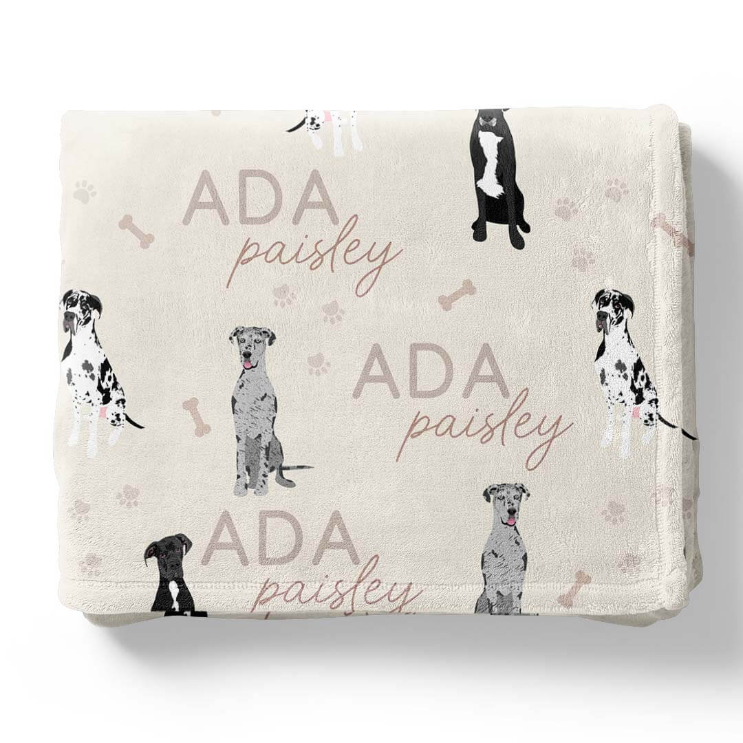 Personalized Kids Blankets | Dog Breeds - Image 70