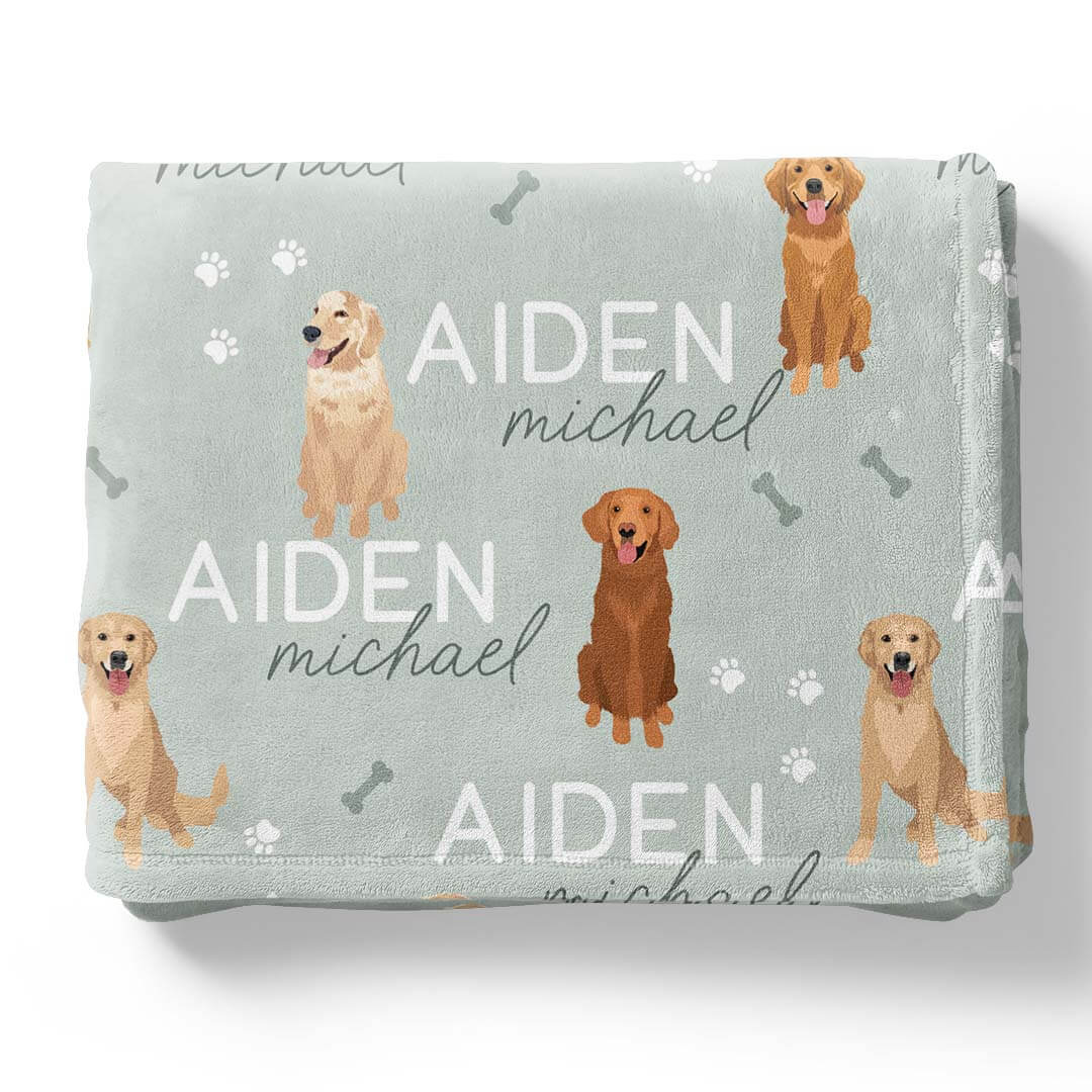 Personalized Kids Blankets | Dog Breeds - Image 76