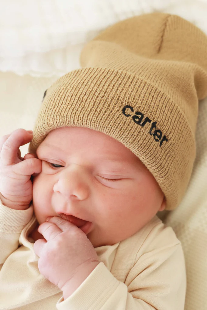 Embroidered Knit Baby Beanie - Image 11