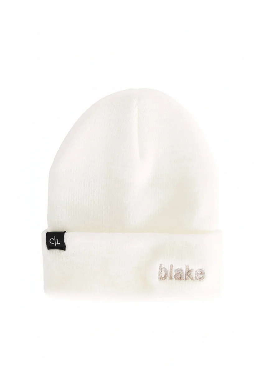 Embroidered Knit Baby Beanie - Image 5