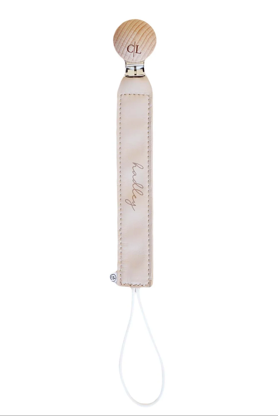 Personalized Leather Pacifier Clip | All Colors - Image 10