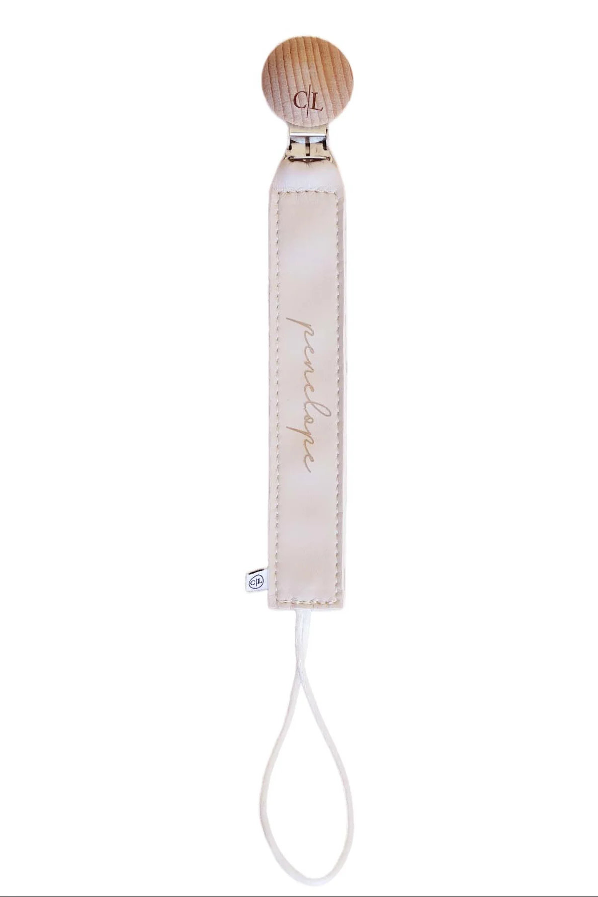 Personalized Leather Pacifier Clip | All Colors - Image 8