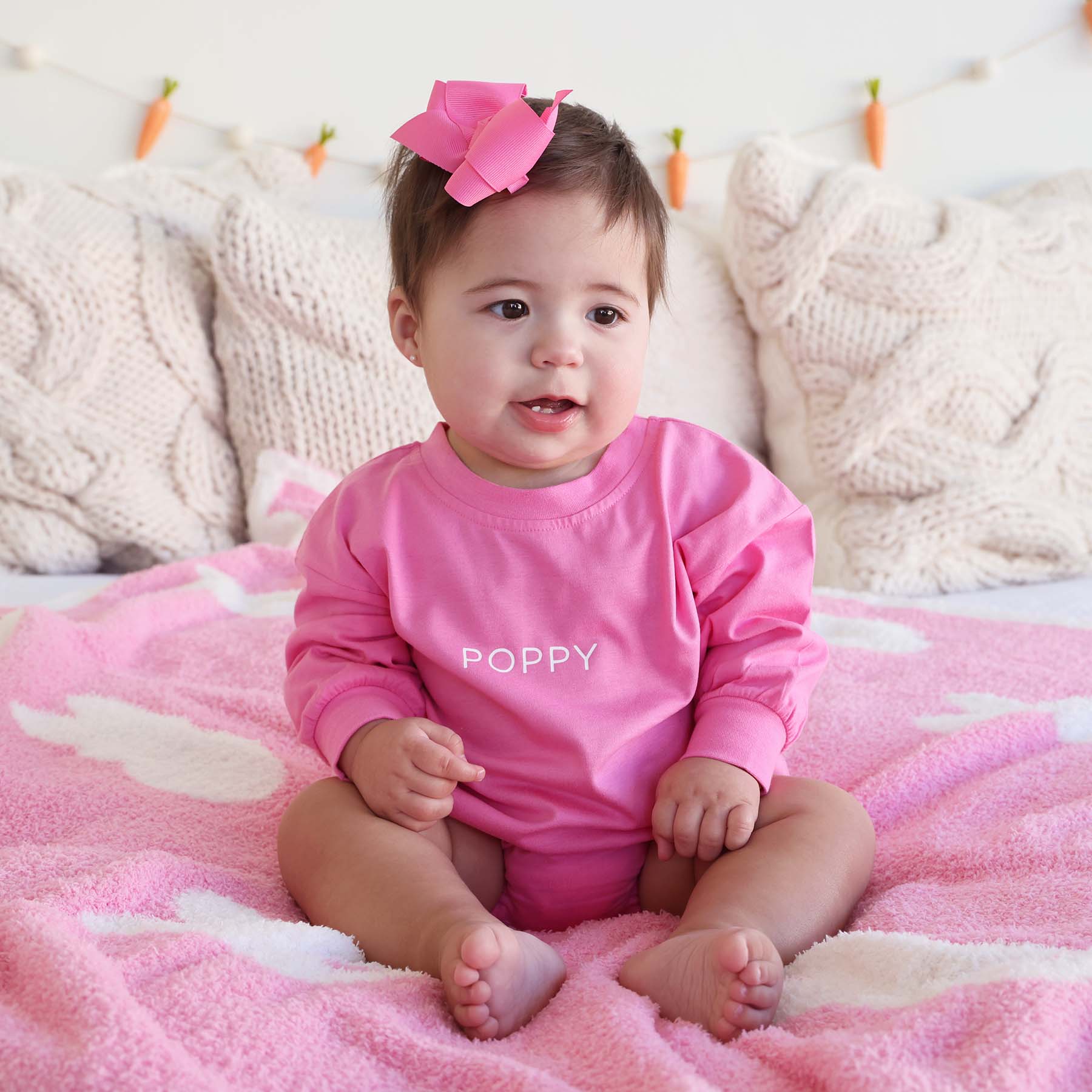 Personalized Long Sleeve Bubble Romper | Spring - Image 10