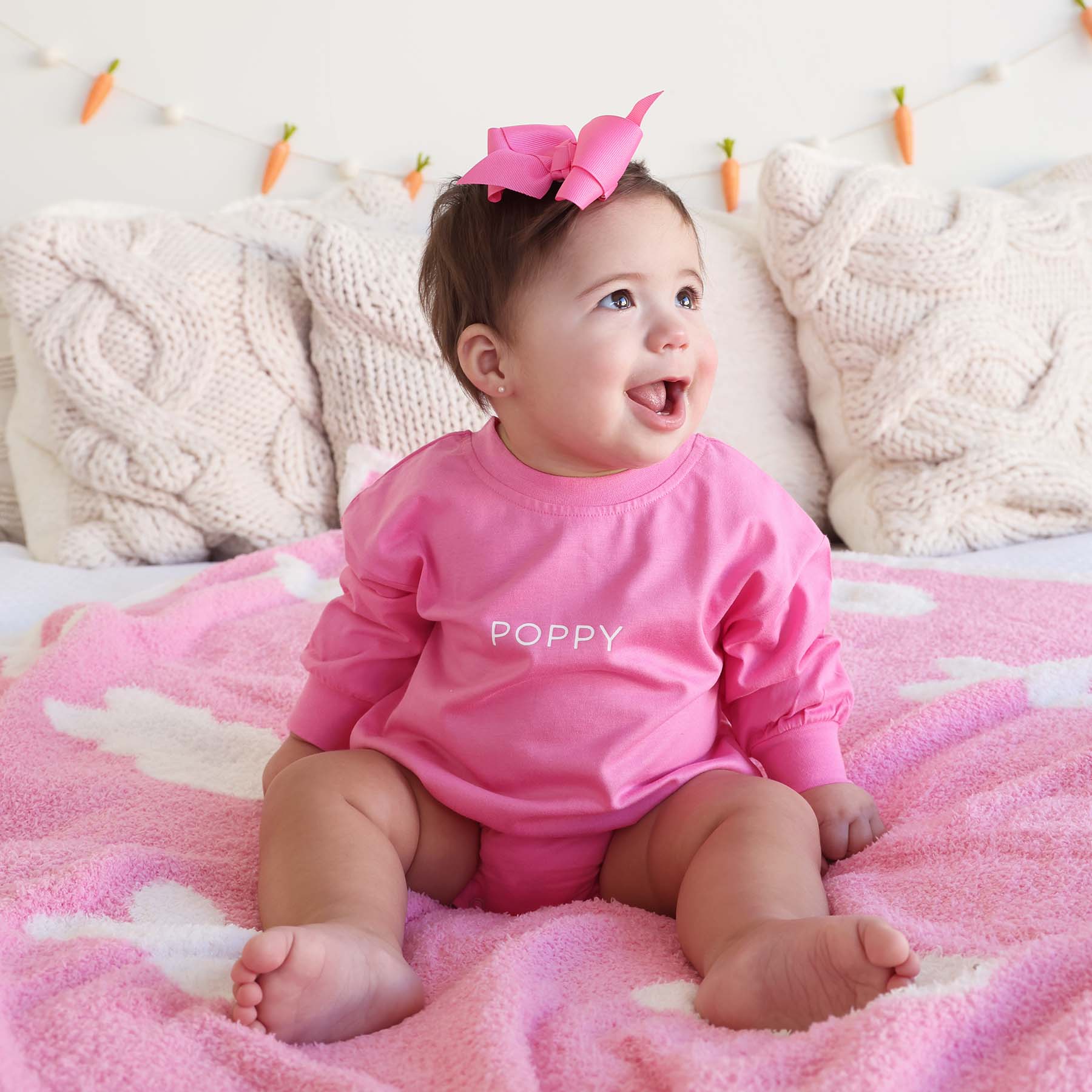 Personalized Long Sleeve Bubble Romper | Spring - Image 11