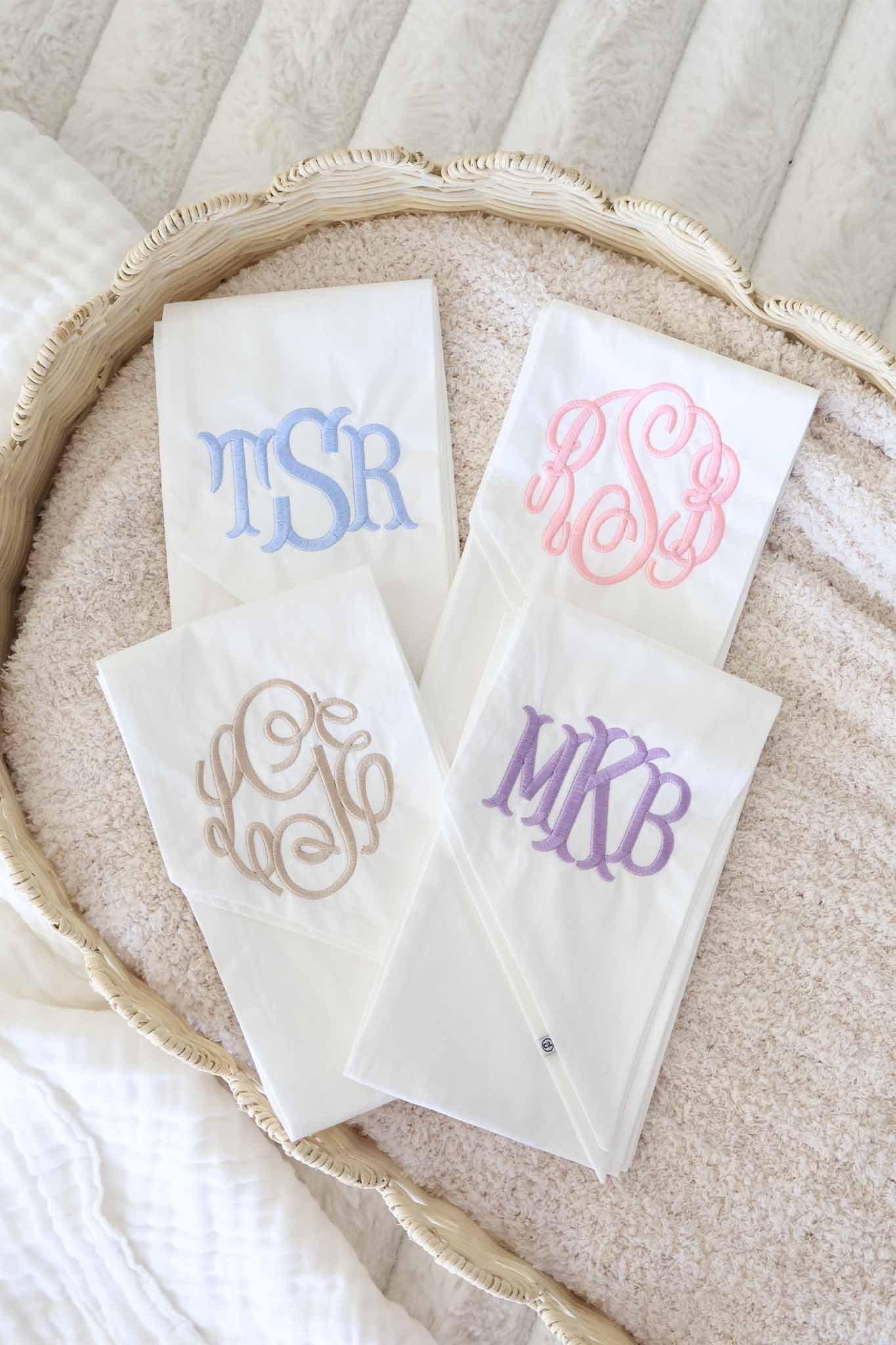 Personalized Newborn Bow Sash | Ivory - Image 3