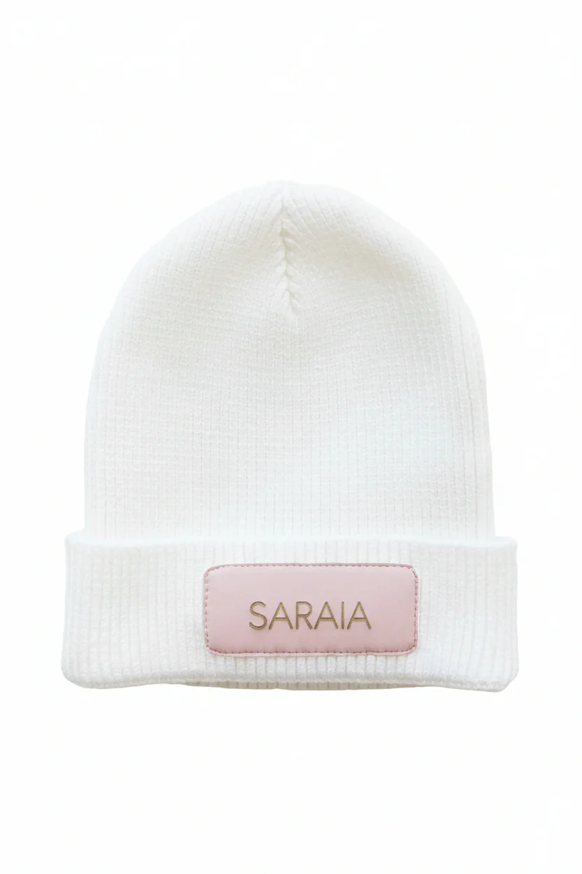 Personalized Leather Patch Beanie | All Colors - Image 16