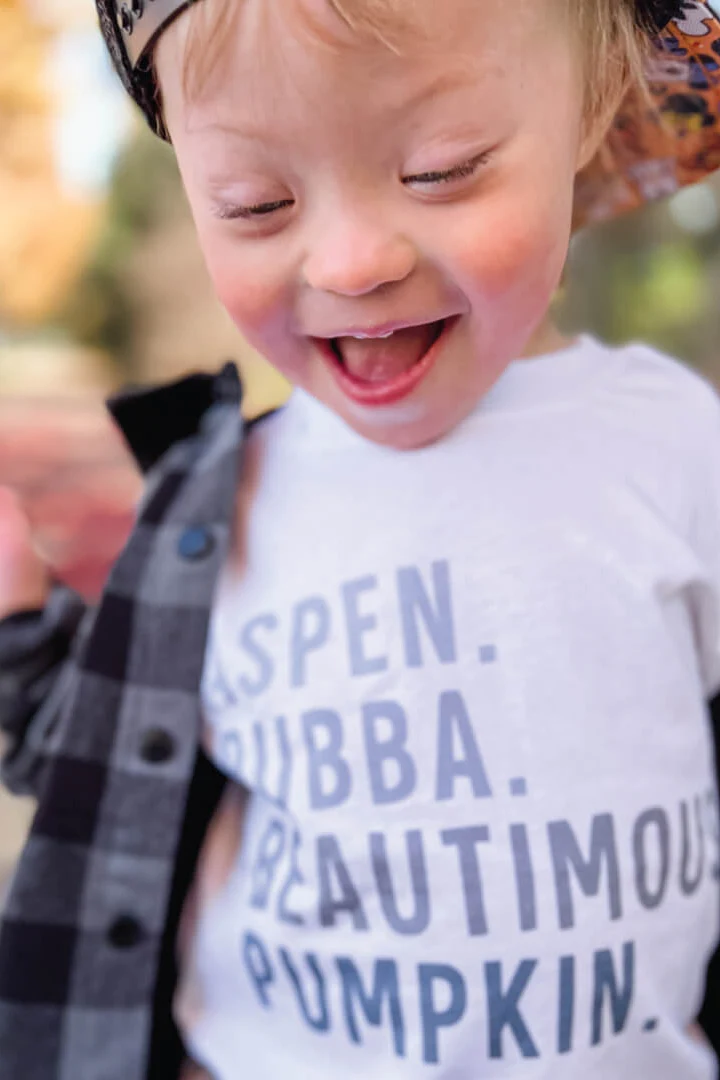 Personalized Nickname Color Block Kids Graphic Tees - Image 3