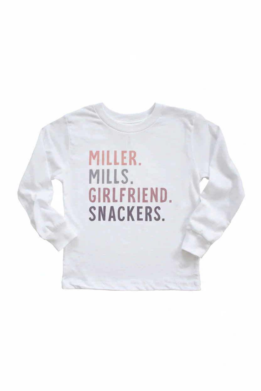 Personalized Nickname Color Block Kids Graphic Tees - Image 7