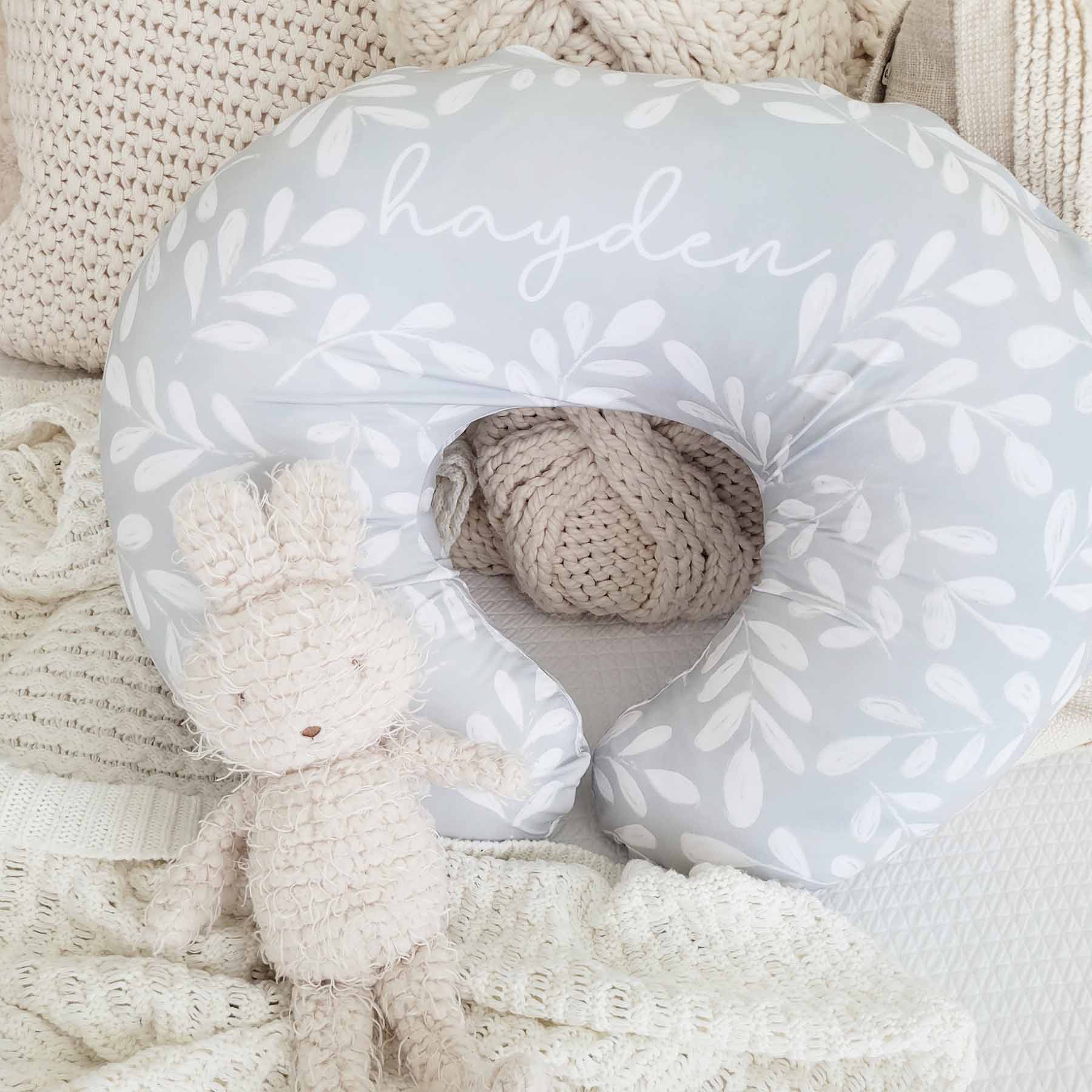 Personalized Nursing Pillow Covers | Calming Leaves - Image 2