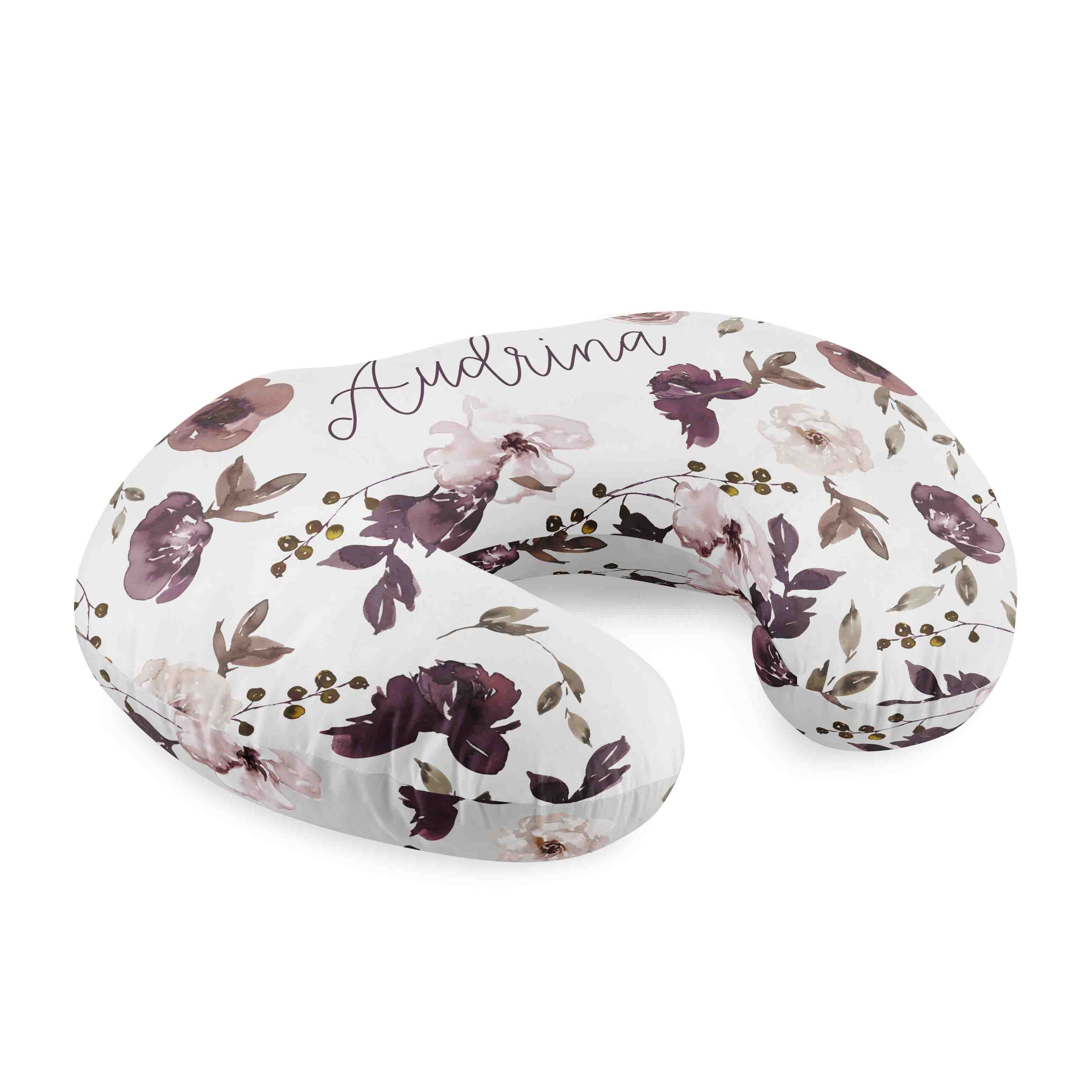 Personalized Nursing Pillow Covers | Demi's Dusty Purple - Image 2