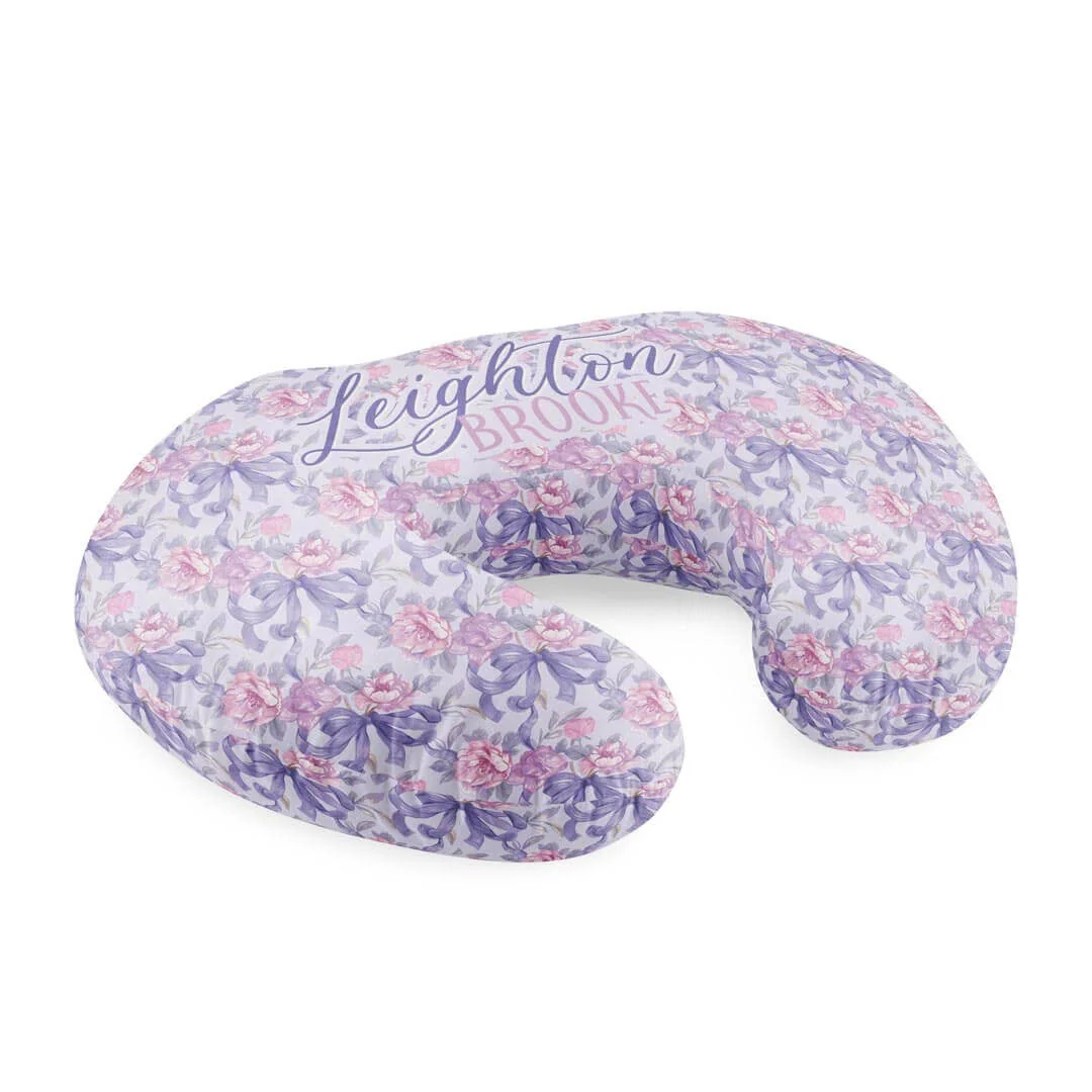 Personalized Nursing Pillow Covers | Leighton's Lavender - Image 2