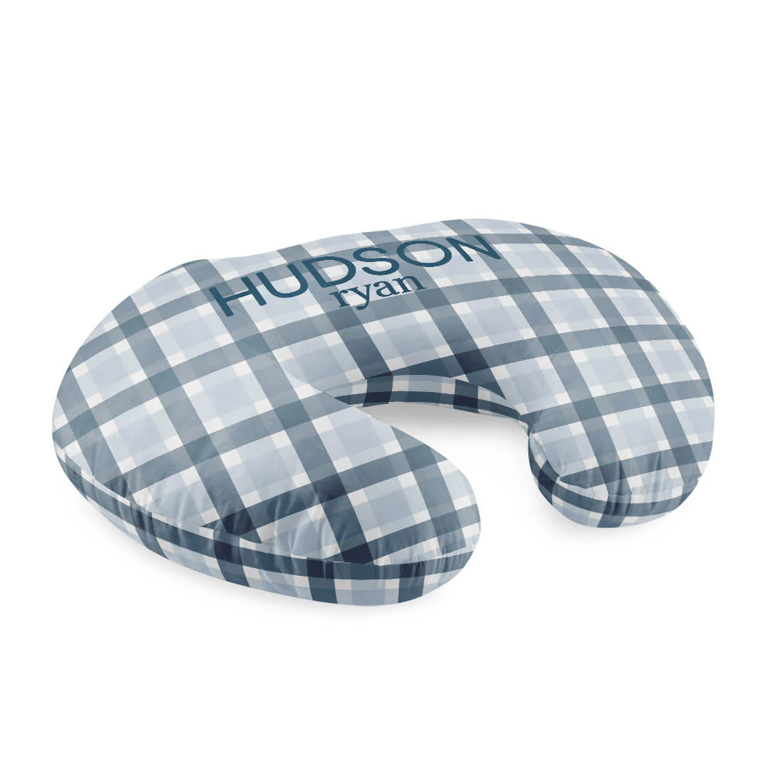 Personalized Nursing Pillow Covers | Paxton's Plaid - Image 2