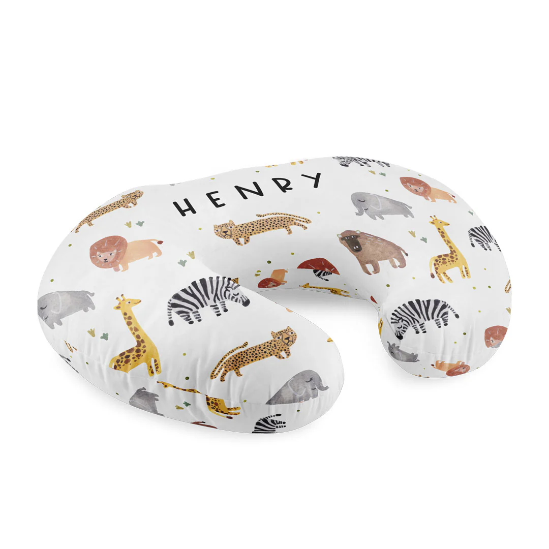 Personalized Nursing Pillow Covers | Safari Party - Image 2