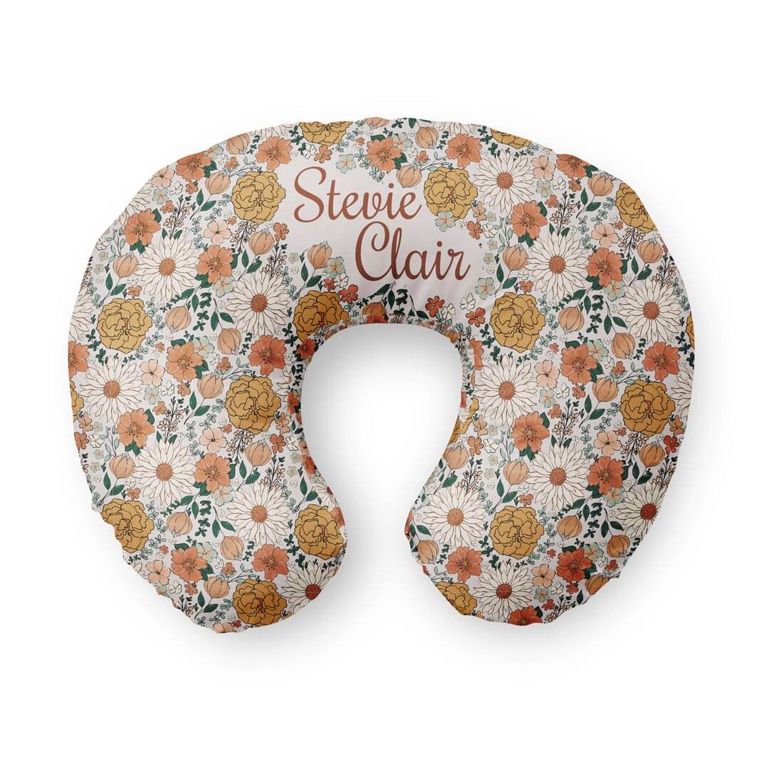Personalized Nursing Pillow Covers | Stevie's Sunset Floral