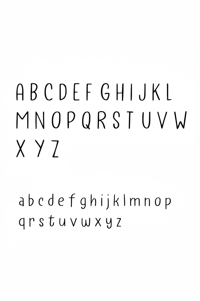Personalized Pencil Letters Kids Graphic Tee | Natural - Image 5
