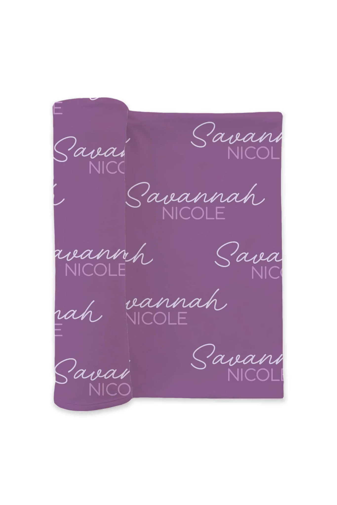 Personalized Swaddle | Pretty In Purple - Image 2