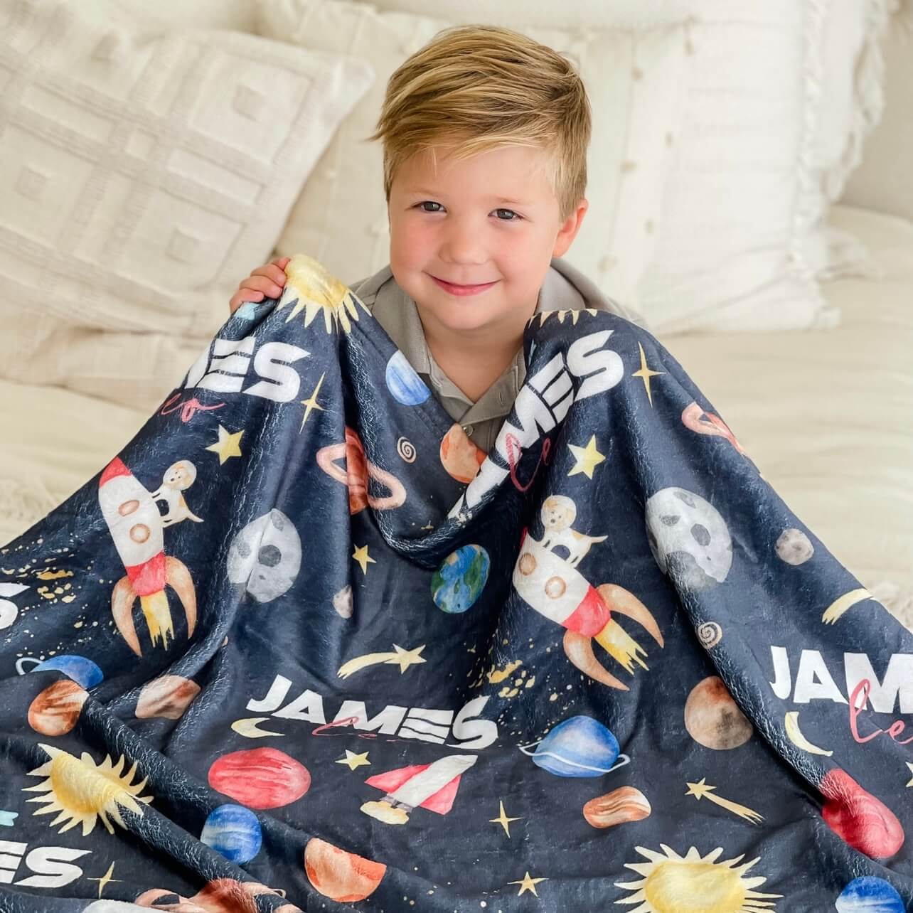 Personalized Themed Blankets for Boys - Image 40