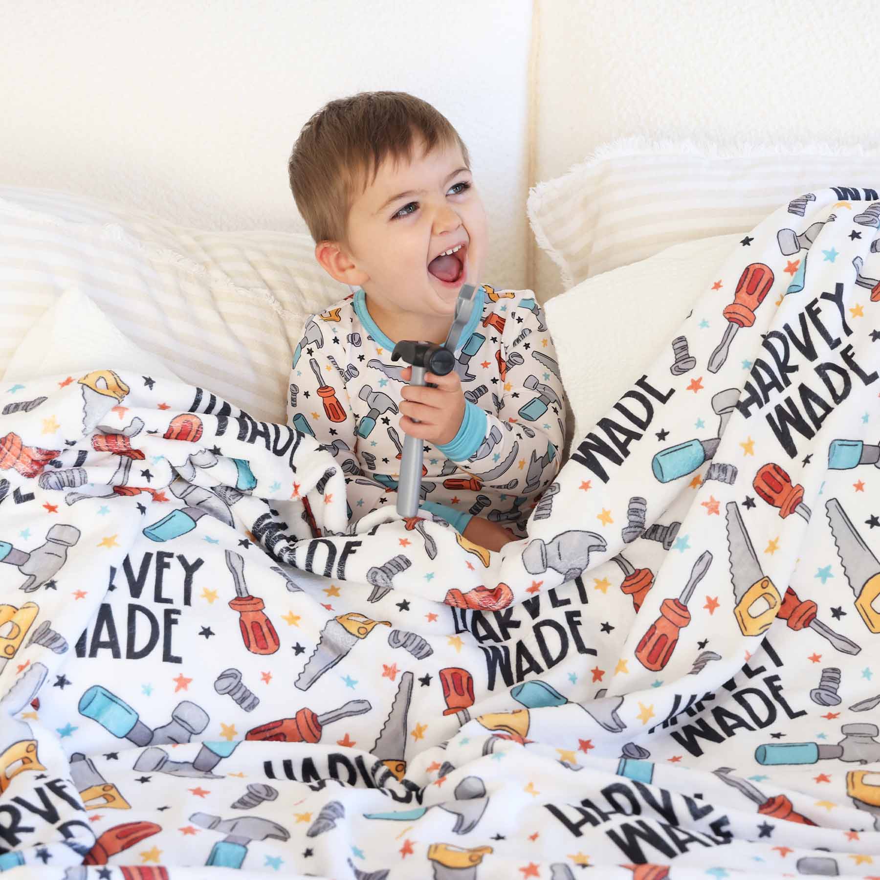 Personalized Themed Blankets for Boys - Image 95