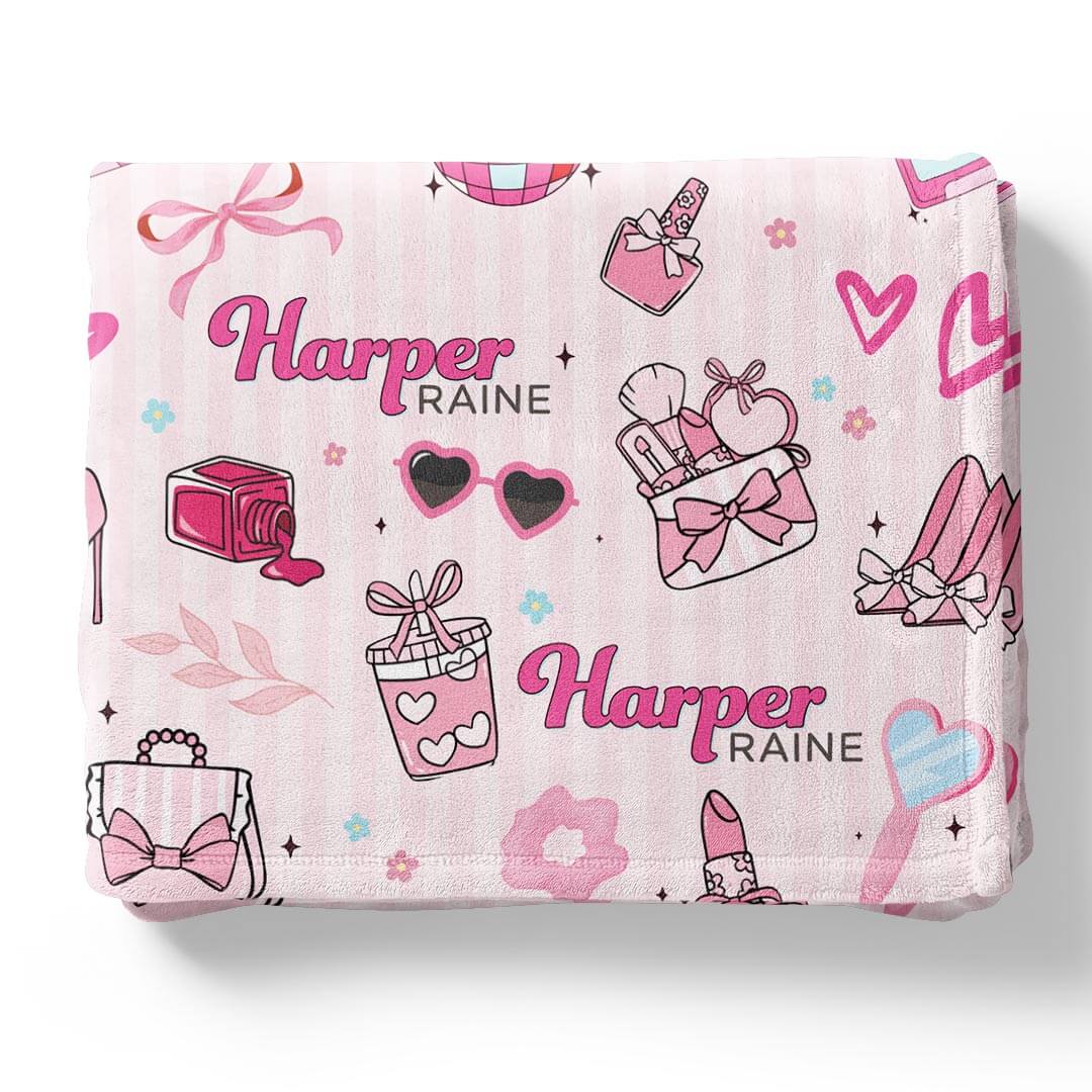 Personalized Themed Blankets for Girls - Image 114