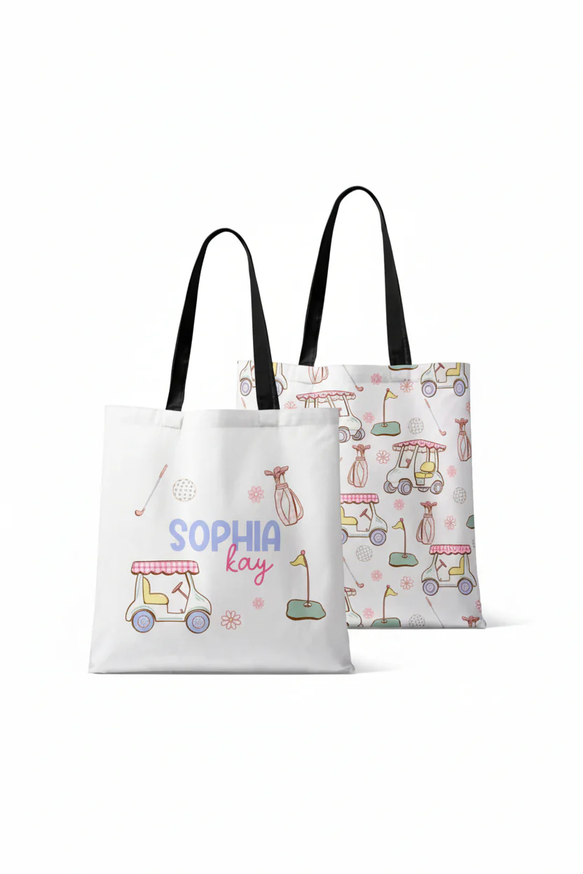 Personalized Tote Bags | Country Club Cuties Pink