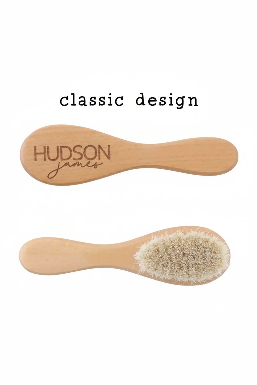 Personalized Wooden Baby Brush - Image 2