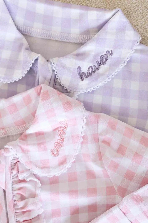 Peter Pan Collar Ruffle Zipper Footie