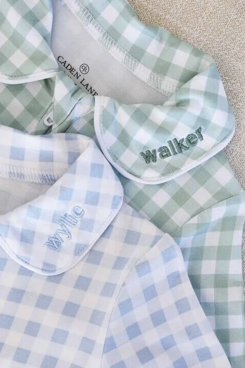 Peter Pan Collar Zipper Footie