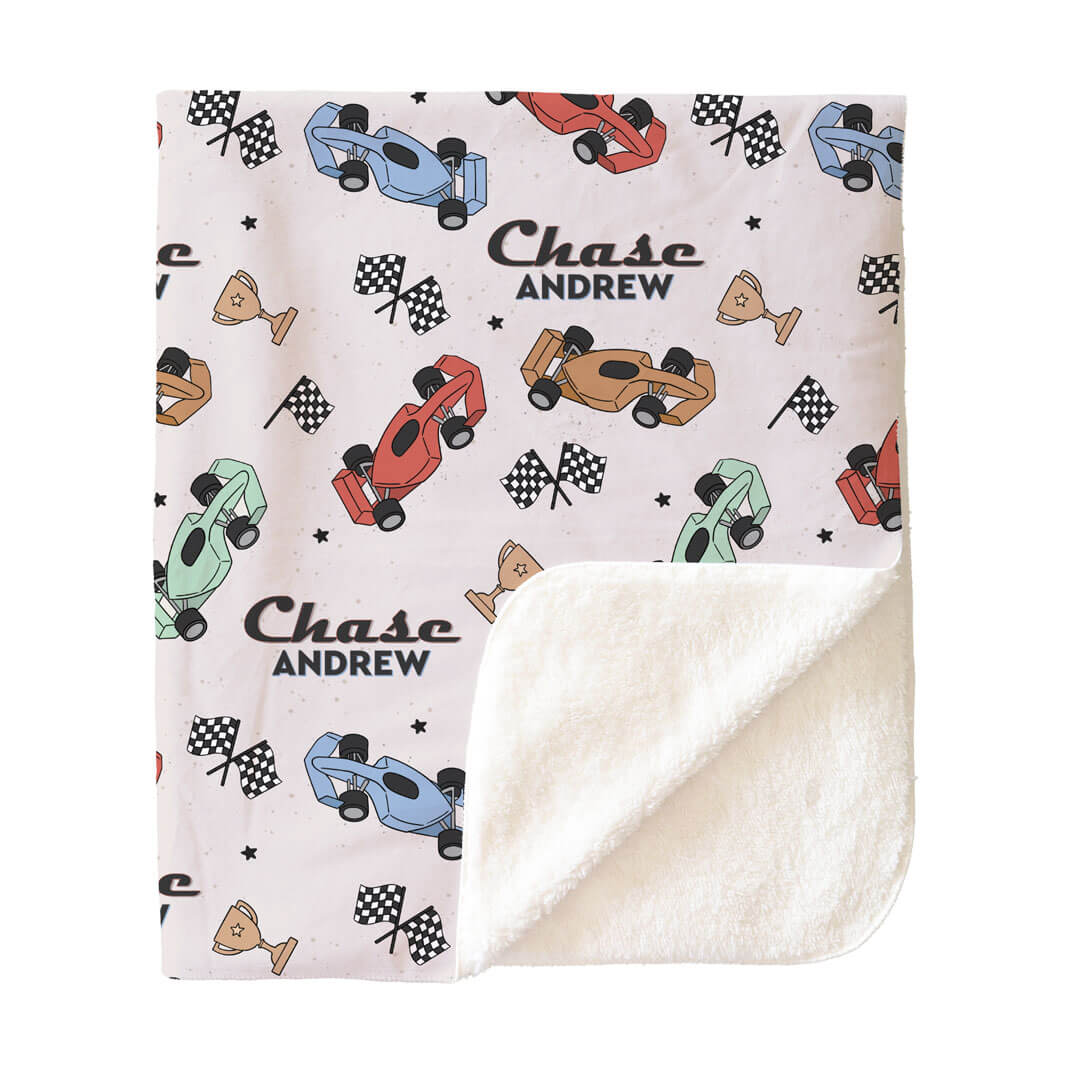 Pit Crew Personalized Kids Blanket - Image 5
