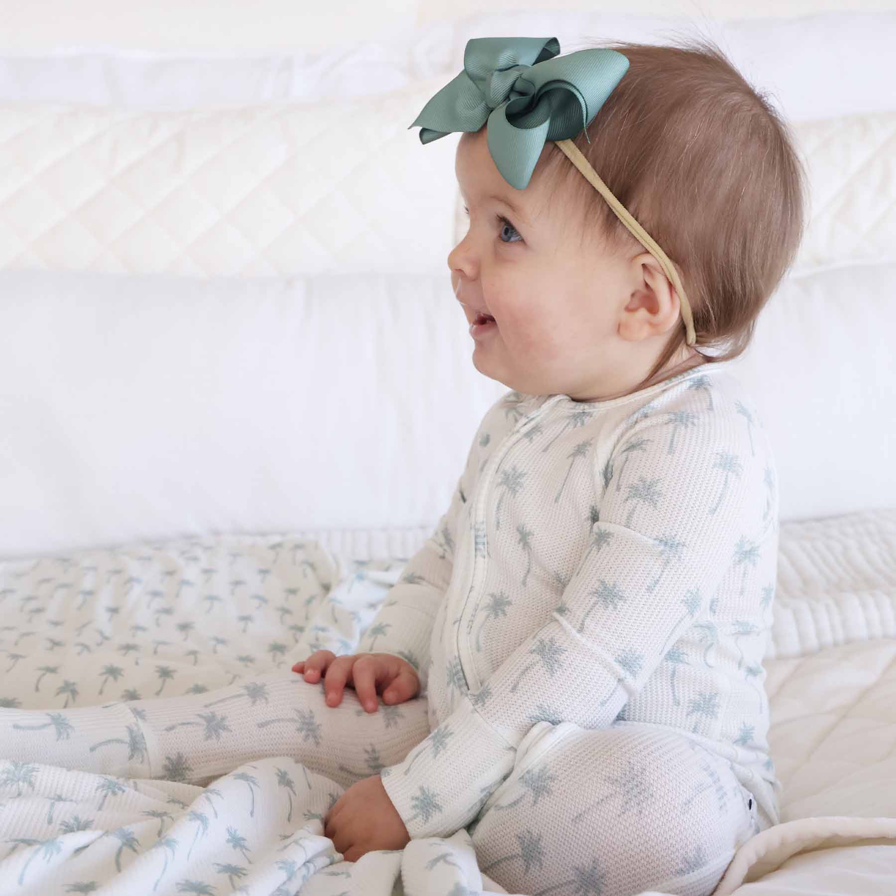 Preppy Palms Bamboo Waffle Convertible Zip Romper - Image 12