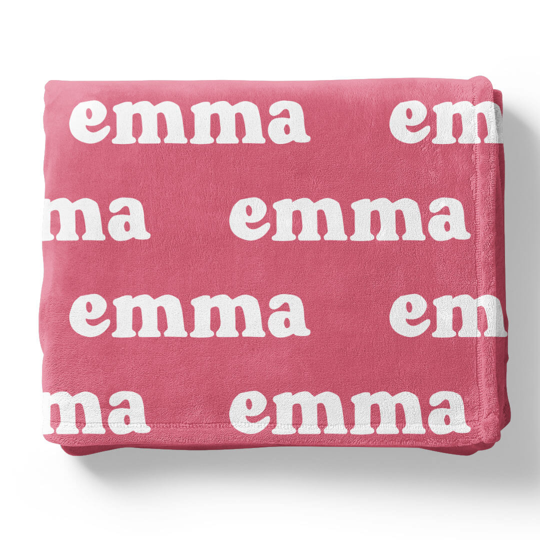 Pretty in Pink Personalized Color Blanket - Image 10