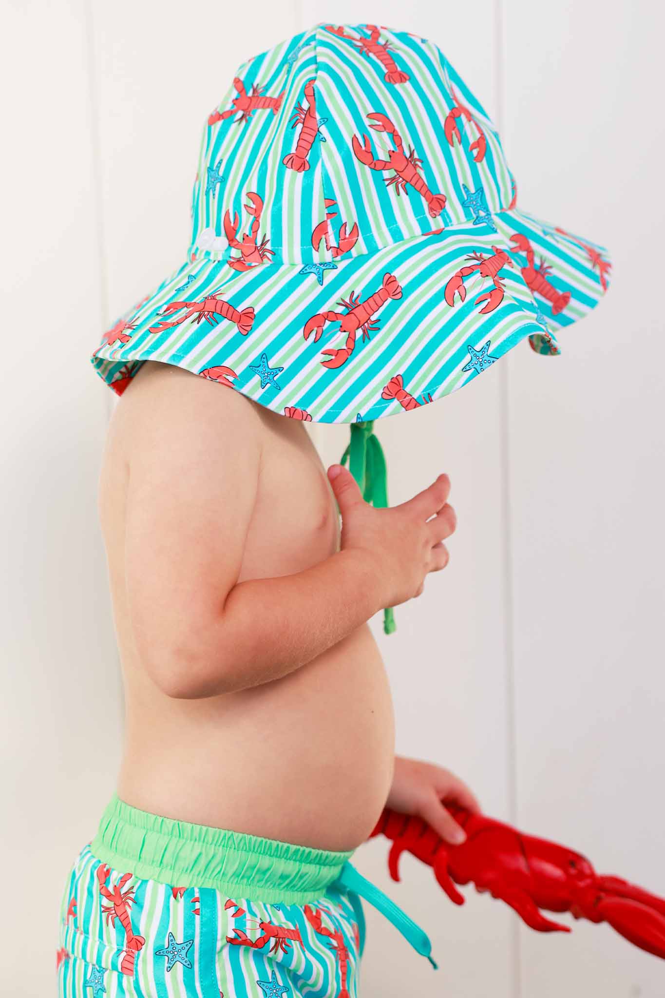 Printed Sun Hat | Pinch Me Blue - Image 3