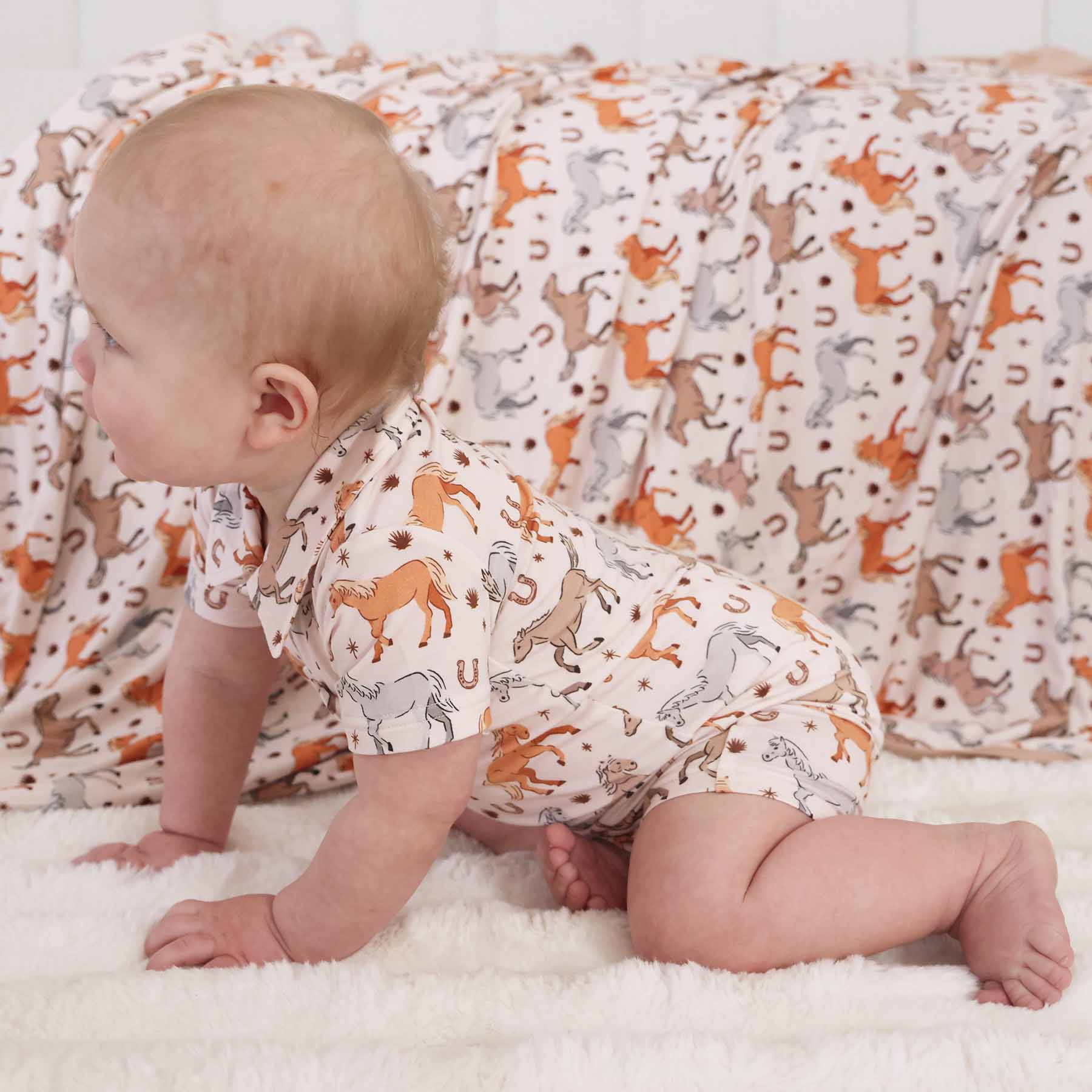P's Ponies Button Romper - Image 10