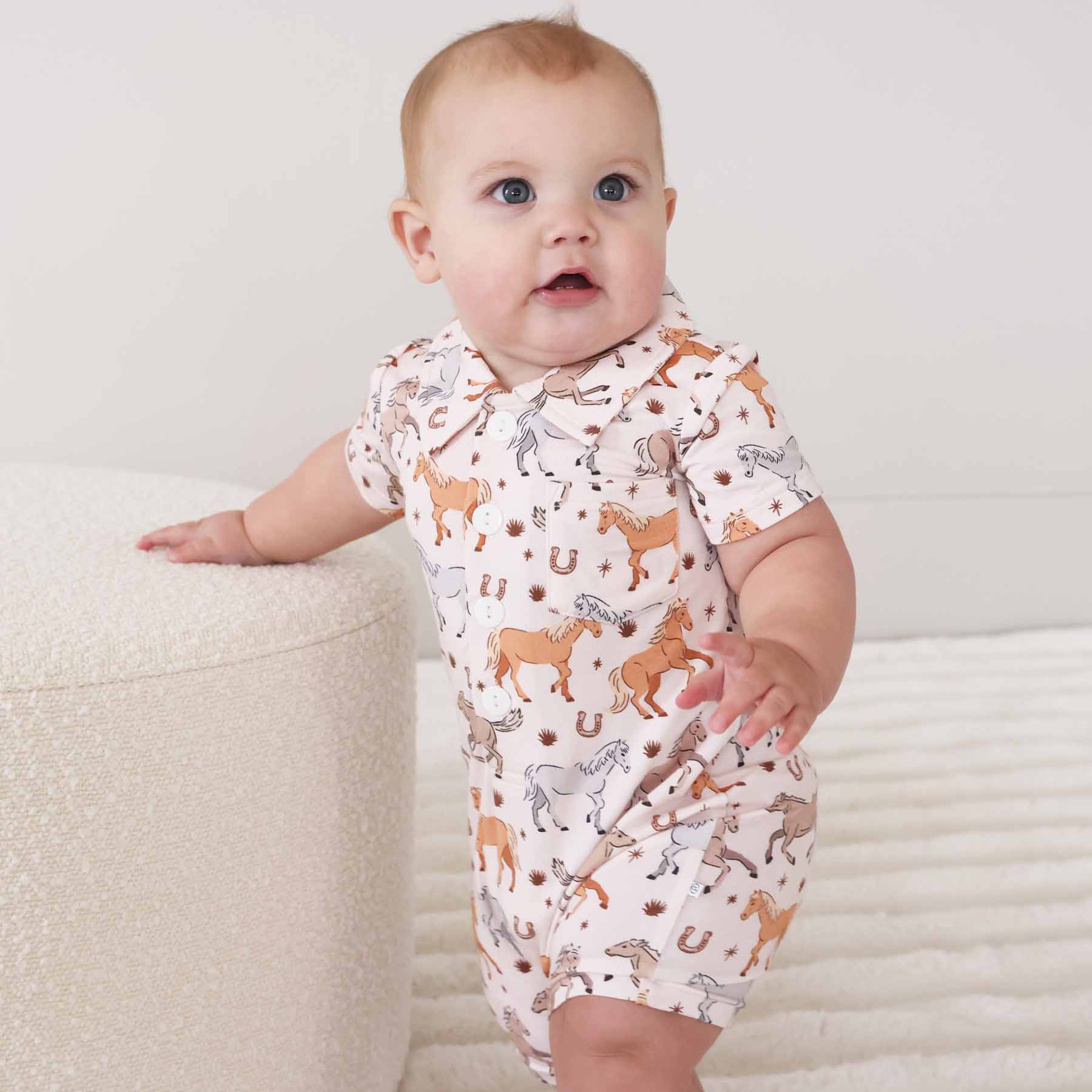 P's Ponies Button Romper - Image 5