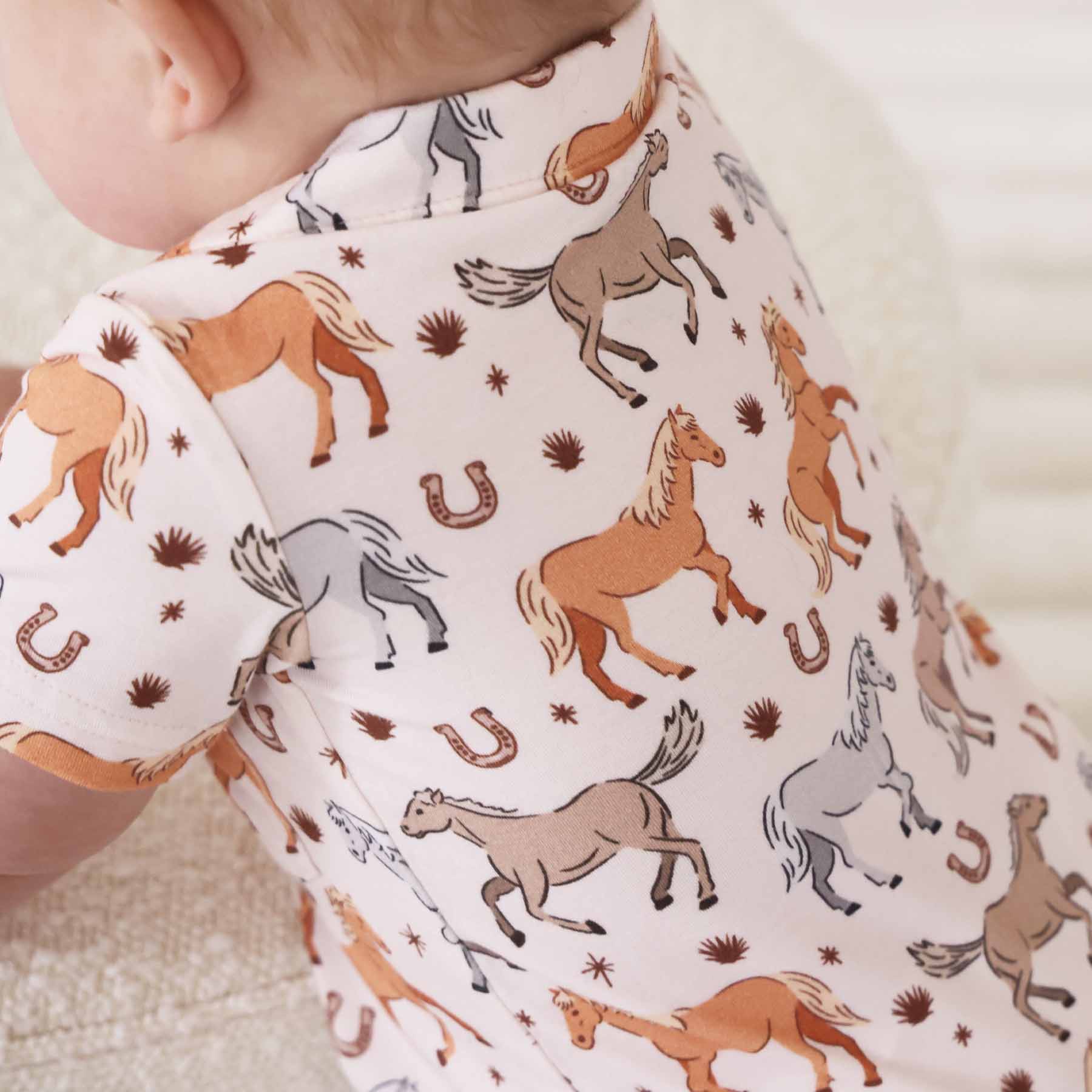 P's Ponies Button Romper - Image 7