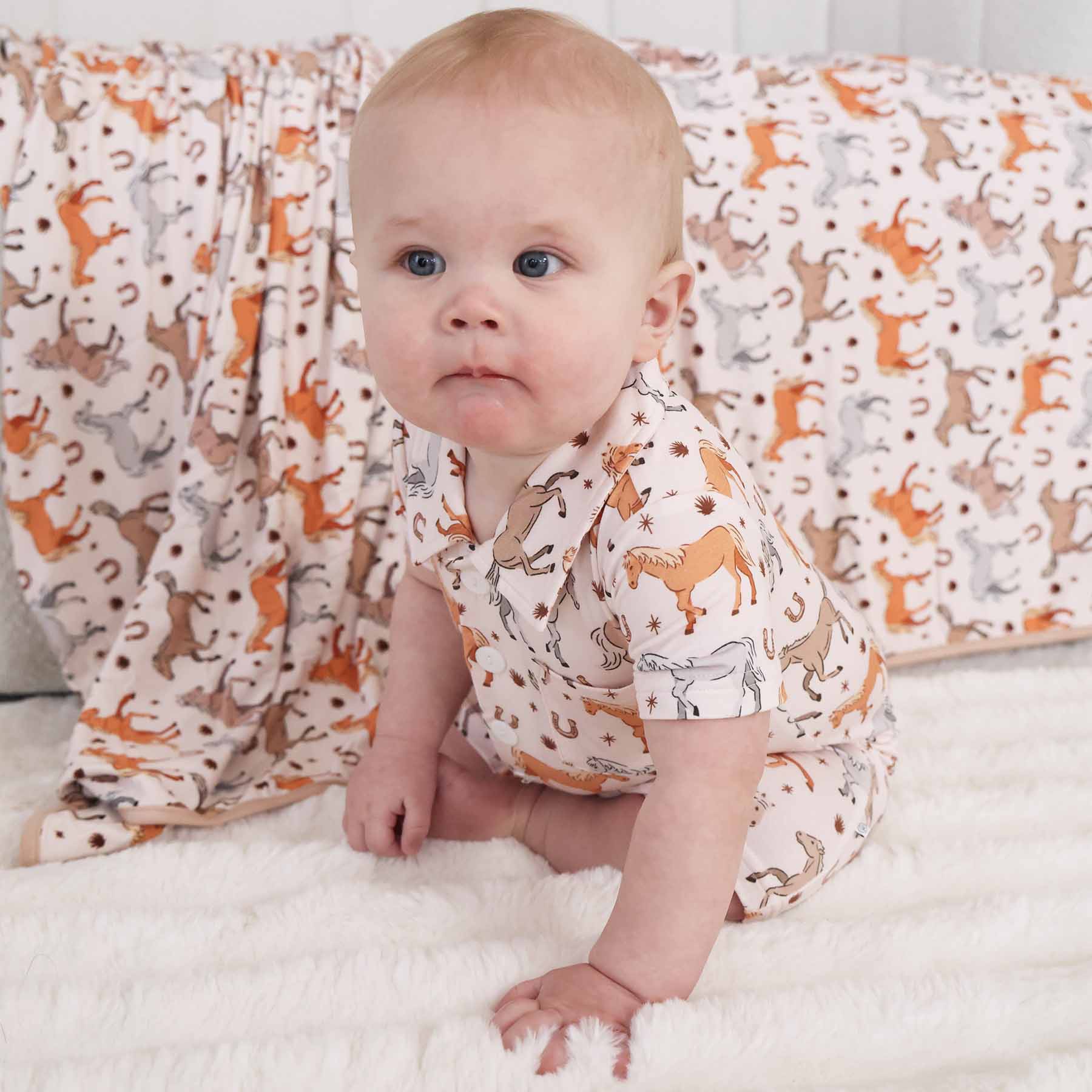 P's Ponies Button Romper - Image 8