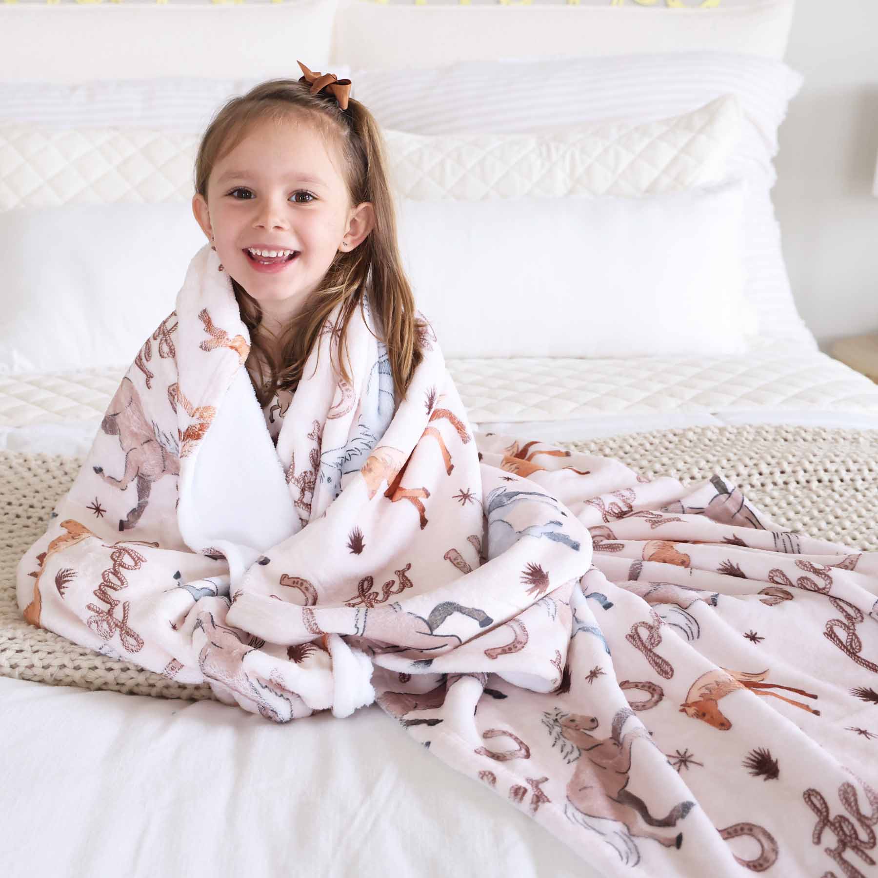 P's Ponies Personalized Kids Blanket - Image 9