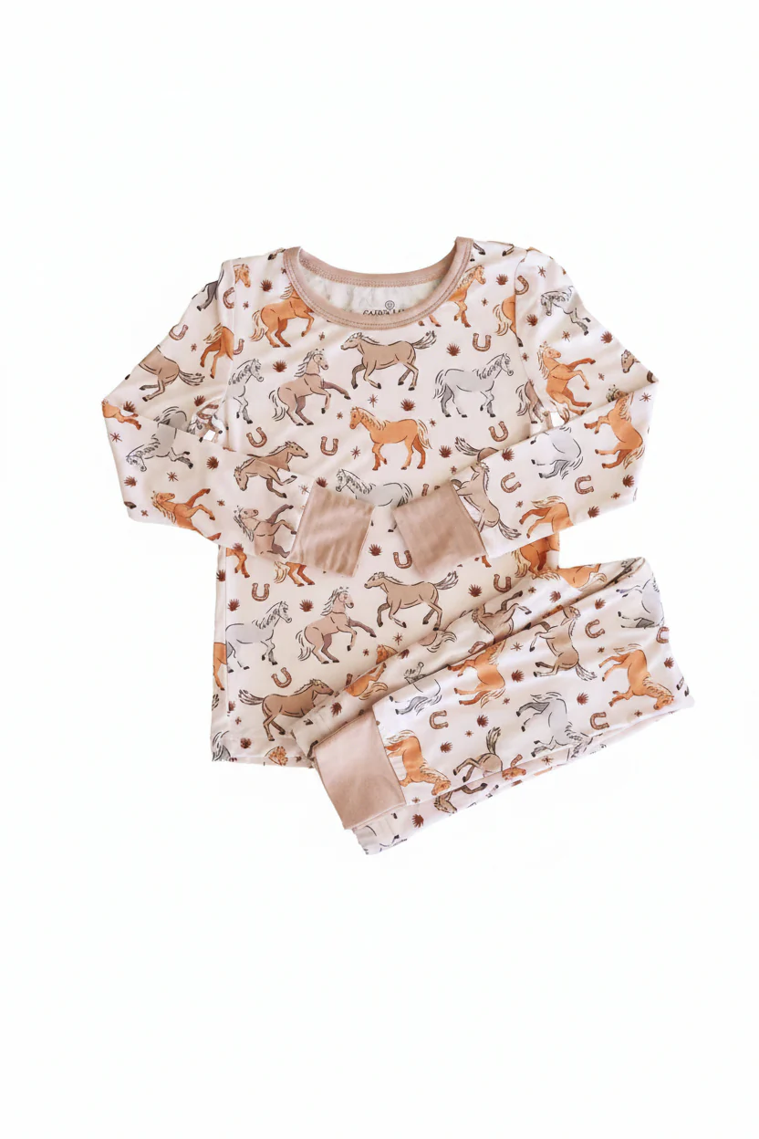 P's Ponies Two Piece Pajama Set - Image 3
