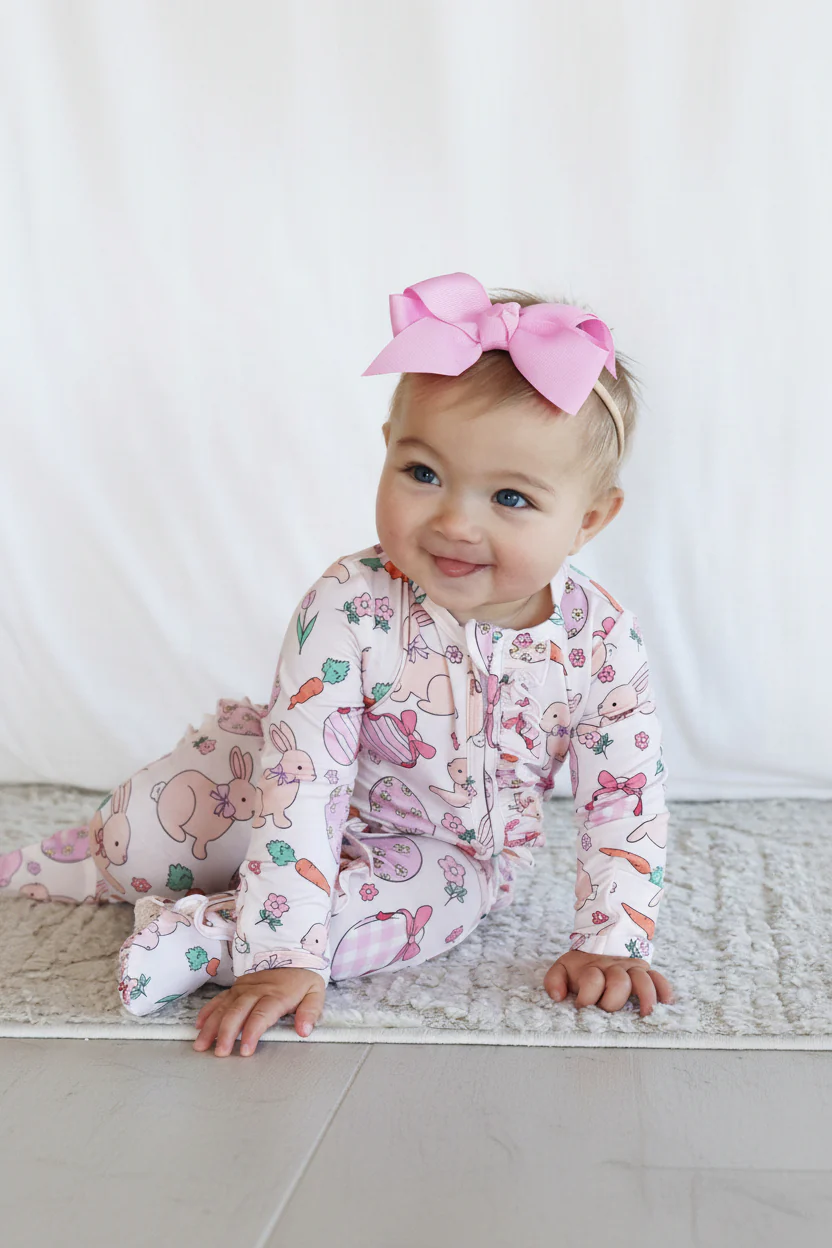 Ribbon Bow Headband | Blushing Pink - Image 4