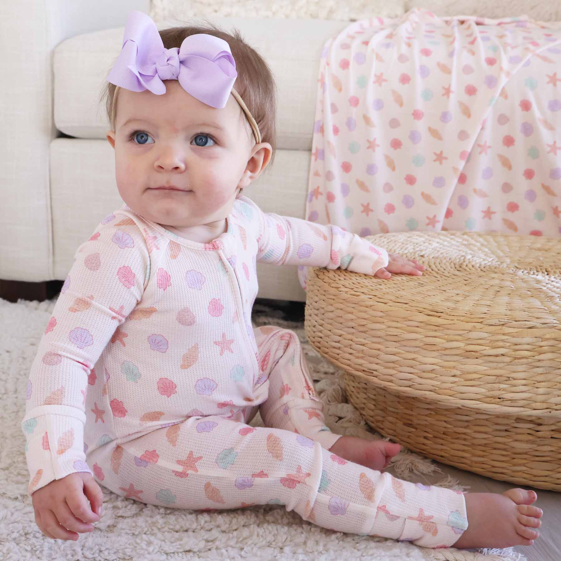 Ribbon Bow Headband | Lilac - Image 2